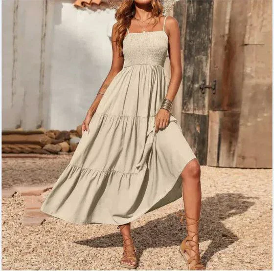 Chic Chiffon Layered Swing Dress - Image 36