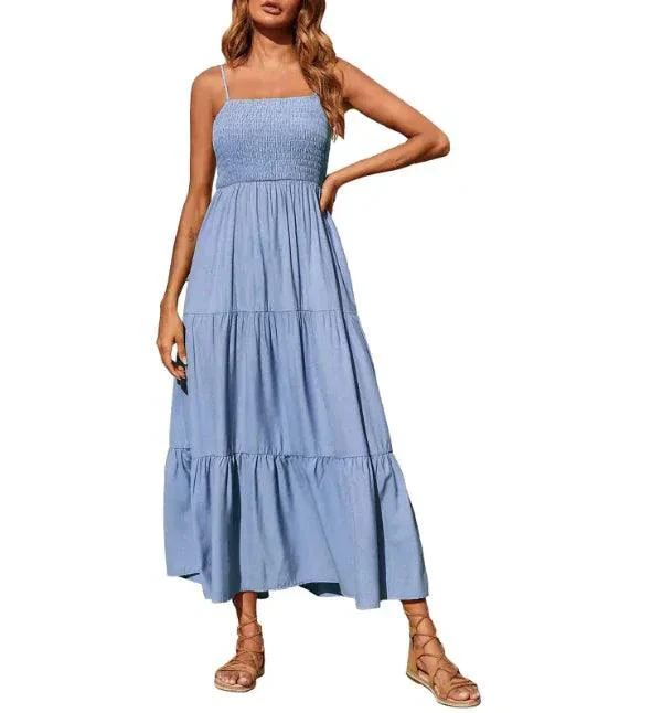 Chic Chiffon Layered Swing Dress - Image 44