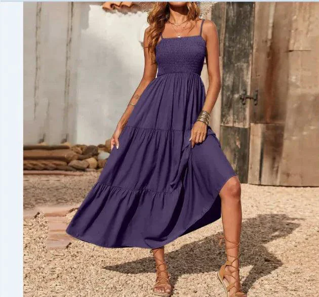 Chic Chiffon Layered Swing Dress - Image 67