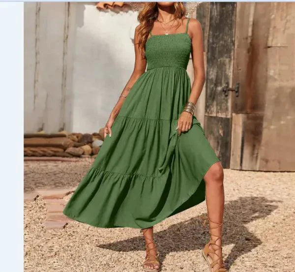 Chic Chiffon Layered Swing Dress - Image 71