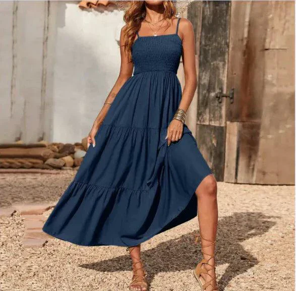 Chic Chiffon Layered Swing Dress - Image 75