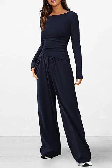 Chic Long-Sleeve Trousers Set - Image 47