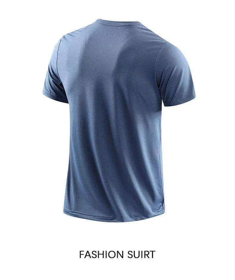 CHRLCK Men's Quick Dry Running T Shirt Size M Breathable Outdoor Sports Tee Hiking Fishing Summer Essentials - Image 12