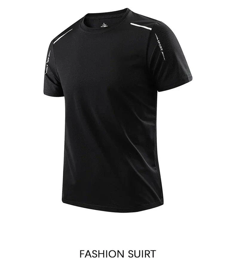 CHRLCK Men's Quick Dry Running T Shirt Size M Breathable Outdoor Sports Tee Hiking Fishing Summer Essentials - Image 13