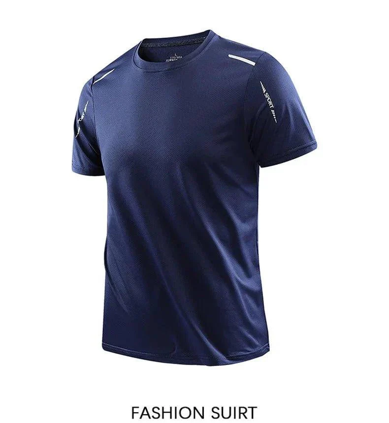CHRLCK Men's Quick Dry Running T Shirt Size M Breathable Outdoor Sports Tee Hiking Fishing Summer Essentials - Image 14