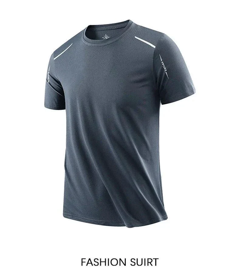 CHRLCK Men's Quick Dry Running T Shirt Size M Breathable Outdoor Sports Tee Hiking Fishing Summer Essentials - Image 15
