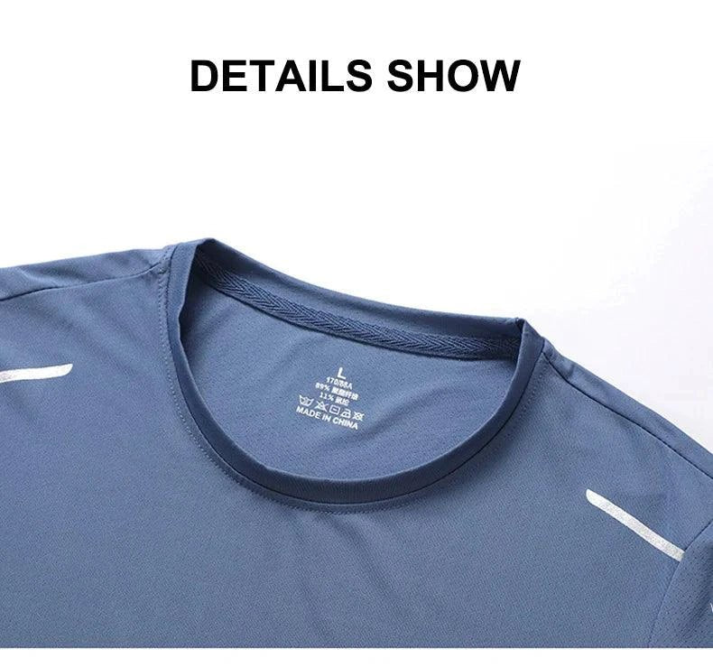 CHRLCK Men's Quick Dry Running T Shirt Size M Breathable Outdoor Sports Tee Hiking Fishing Summer Essentials - Image 17