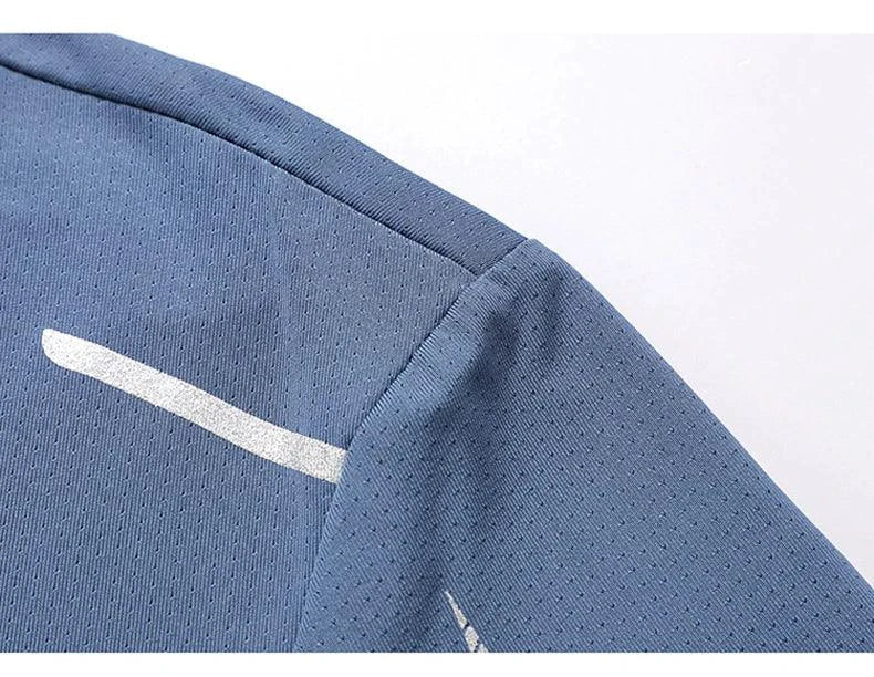 CHRLCK Men's Quick Dry Running T Shirt Size M Breathable Outdoor Sports Tee Hiking Fishing Summer Essentials - Image 18