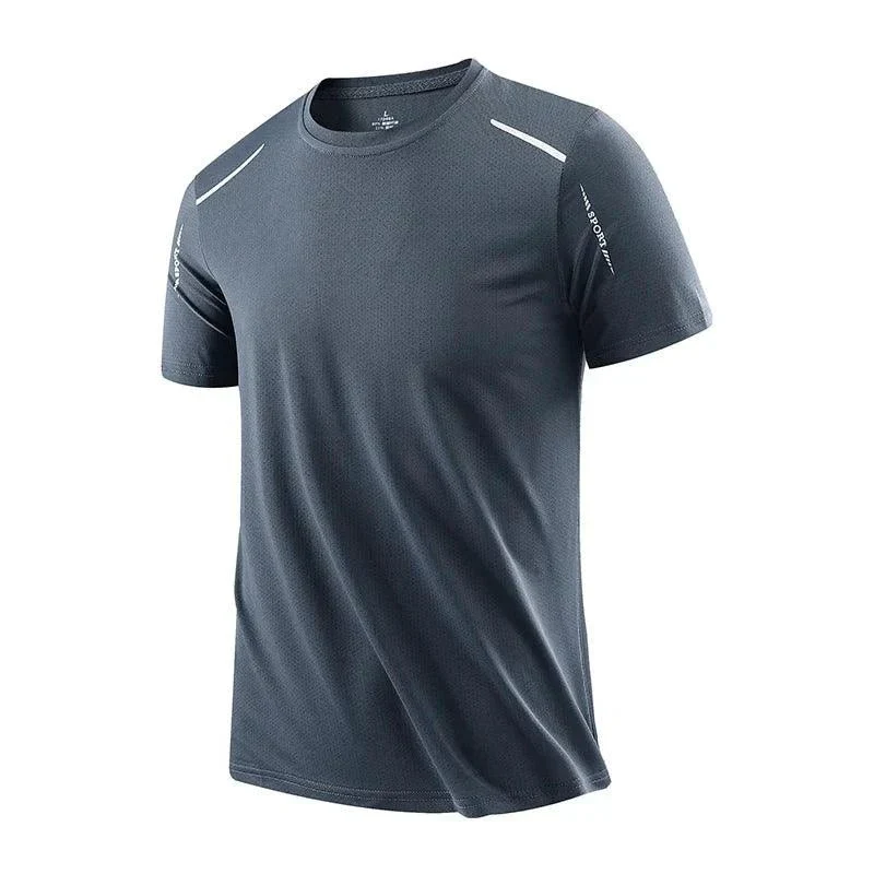 CHRLCK Men's Quick Dry Running T Shirt Size M Breathable Outdoor Sports Tee Hiking Fishing Summer Essentials - Image 25