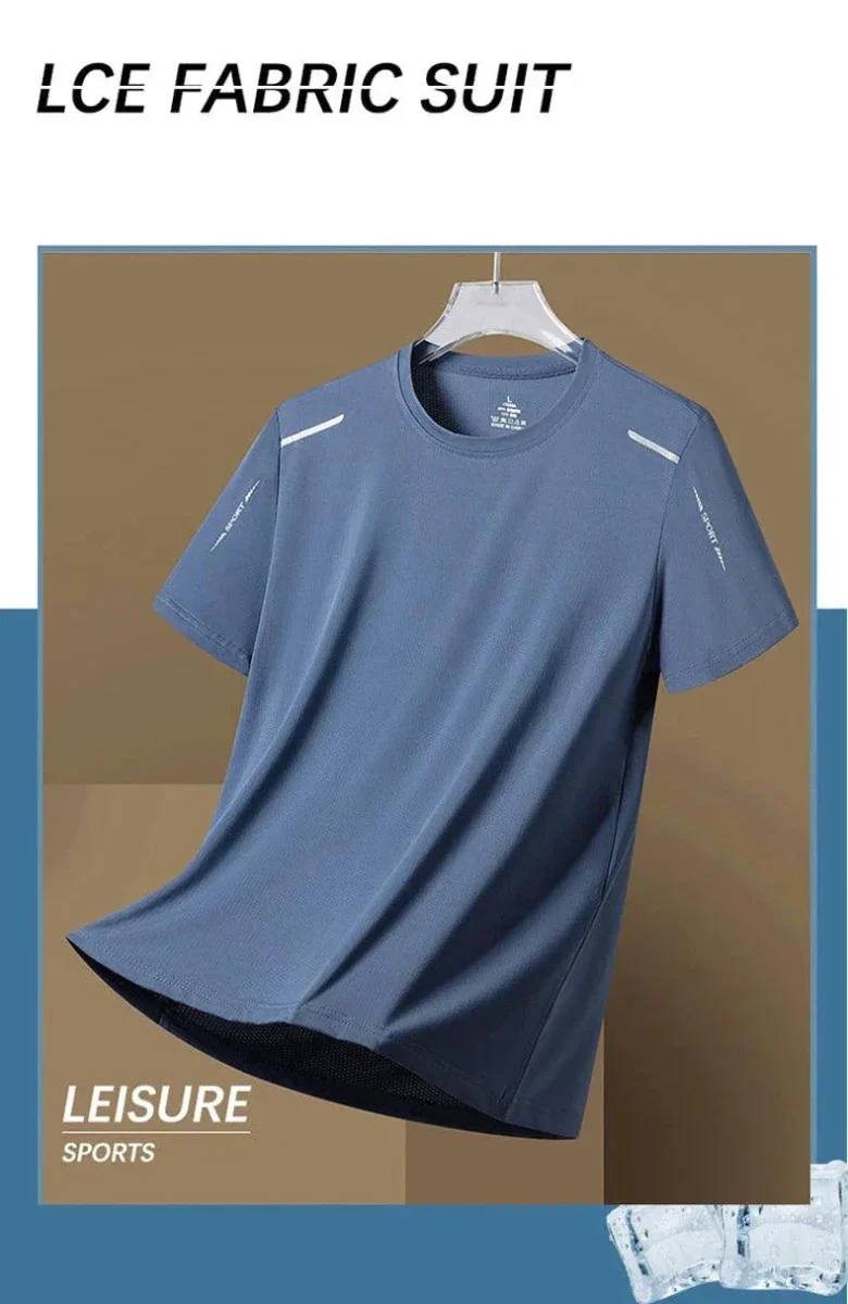 CHRLCK Men's Quick Dry Running T Shirt Size M Breathable Outdoor Sports Tee Hiking Fishing Summer Essentials - Image 7