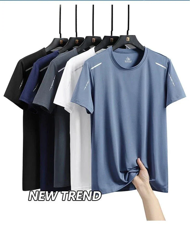 CHRLCK Men's Quick Dry Running T Shirt Size M Breathable Outdoor Sports Tee Hiking Fishing Summer Essentials - Image 8