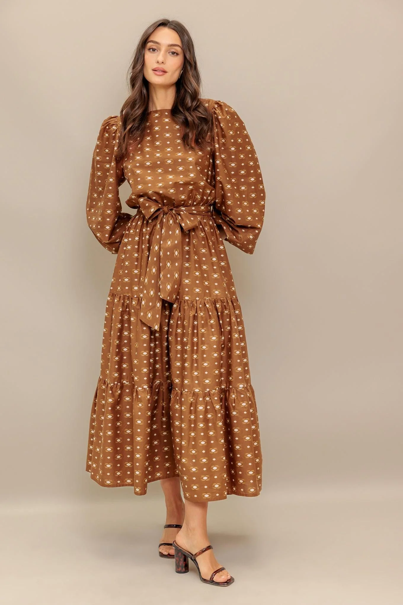 Cinnamon Waltz Woven Midi Dress - Image 7