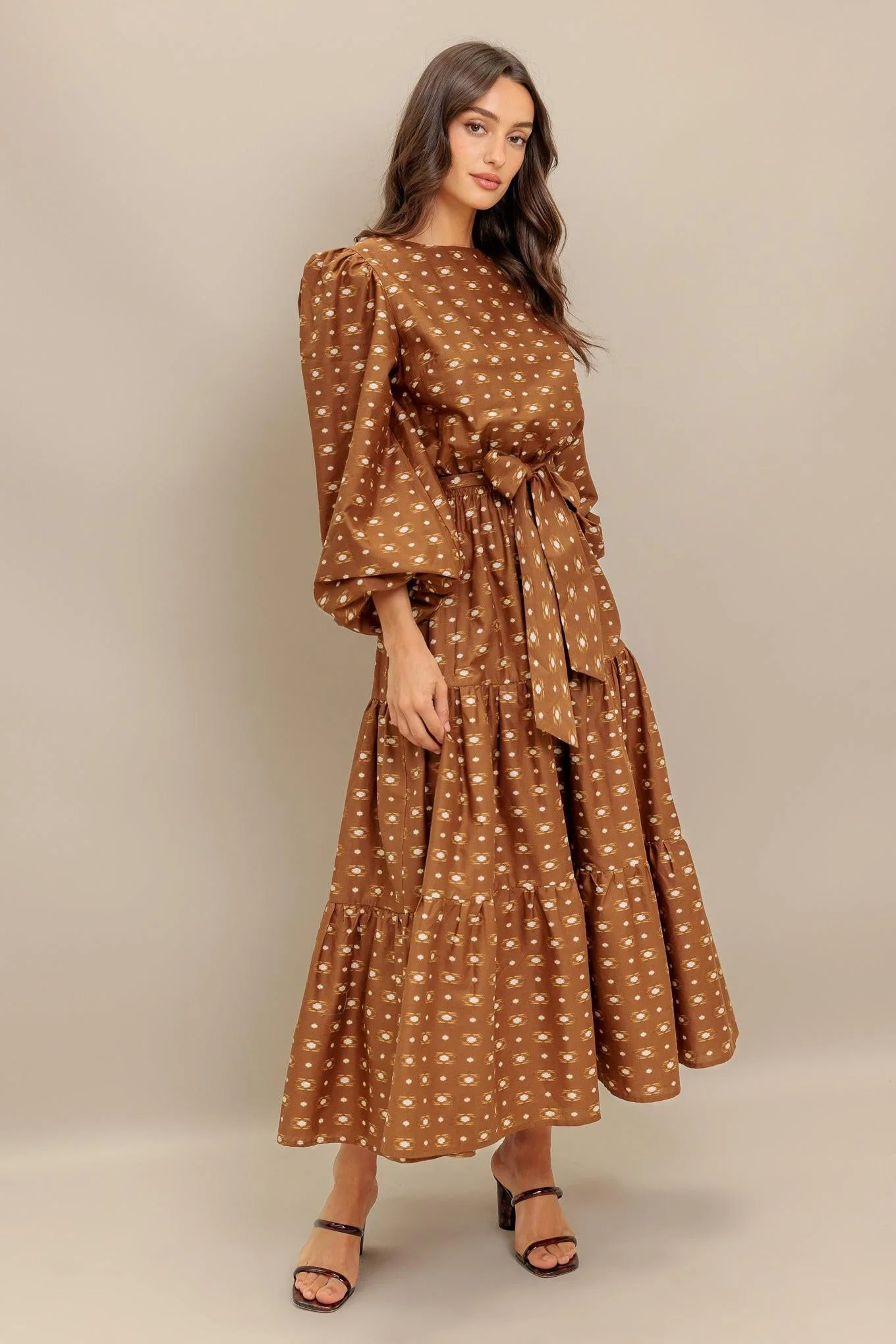 Cinnamon Waltz Woven Midi Dress - Image 8