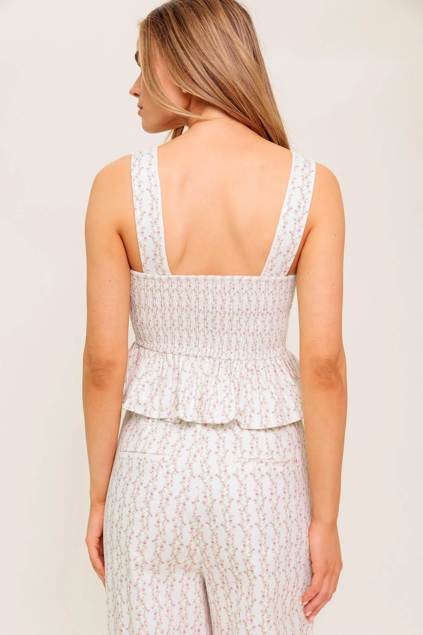 Citrus Flow Ivory Woven Top - Image 4