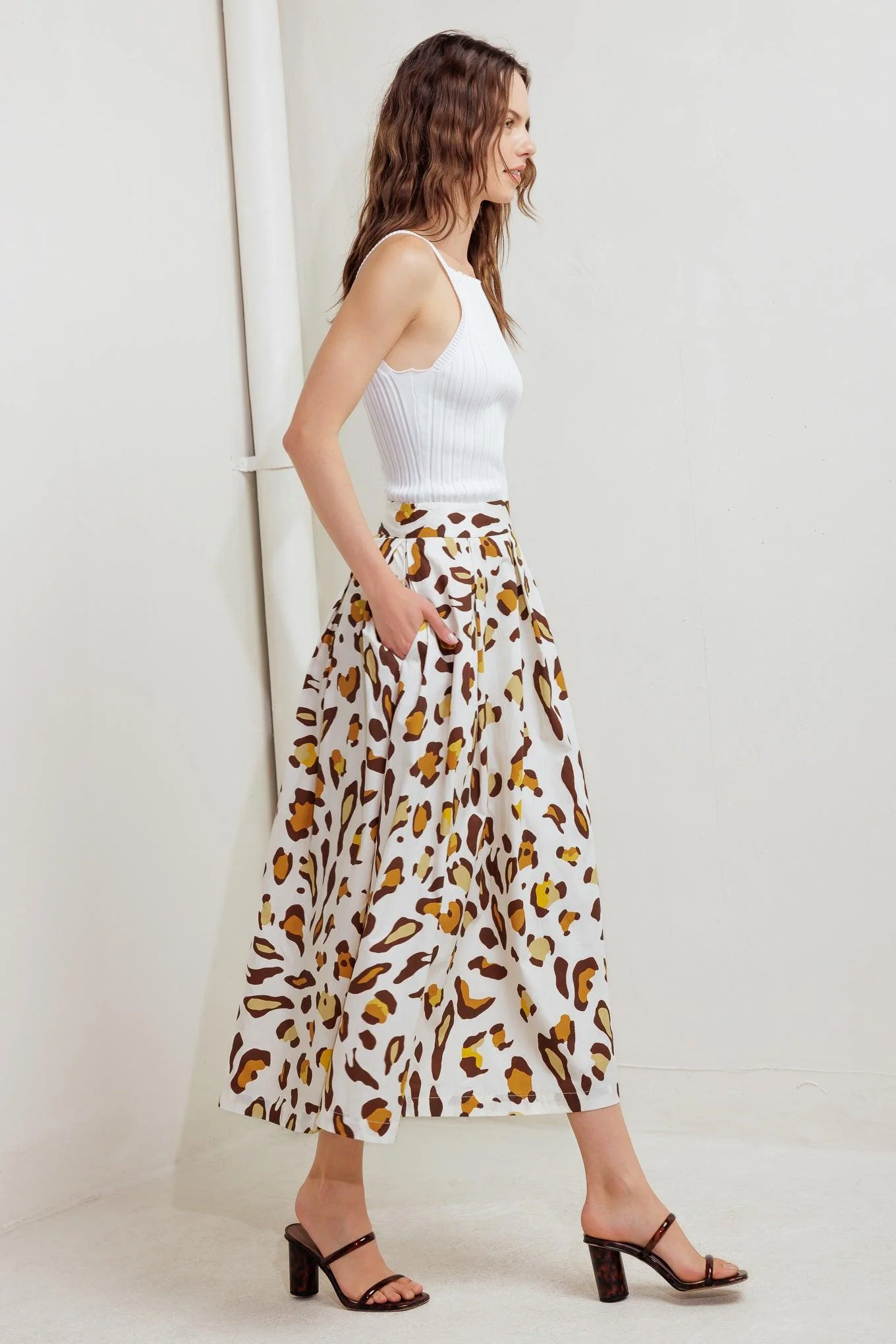 City Jungle Woven Full Skirt - Image 5