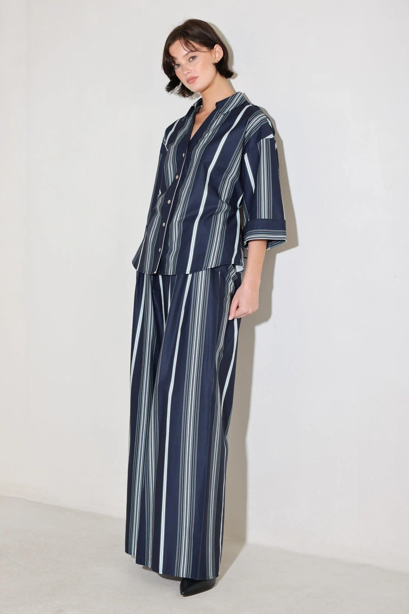 City Stripe Woven Top - Image 7