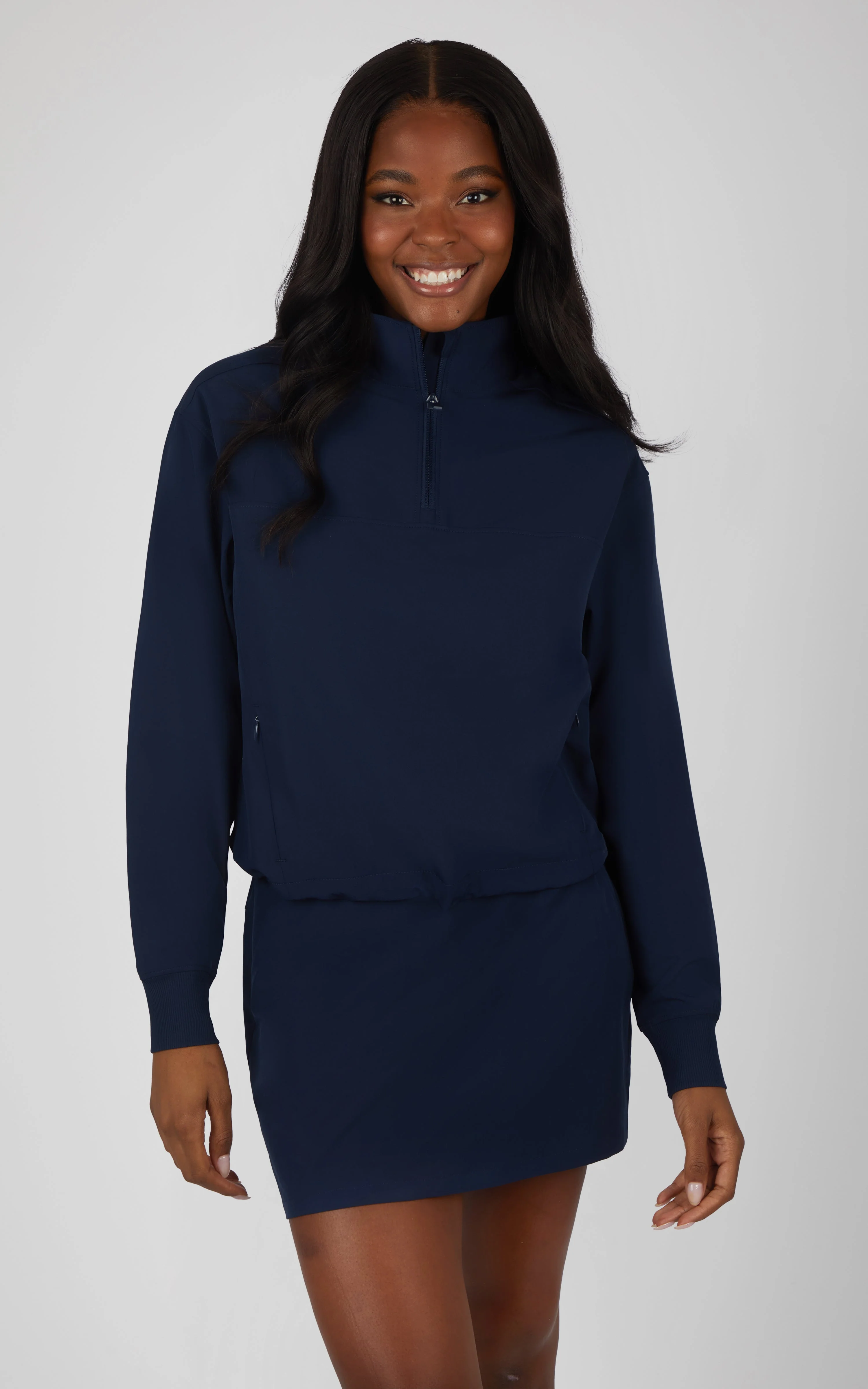Citylite Half Zip Cinched Hem Jacket - Image 12