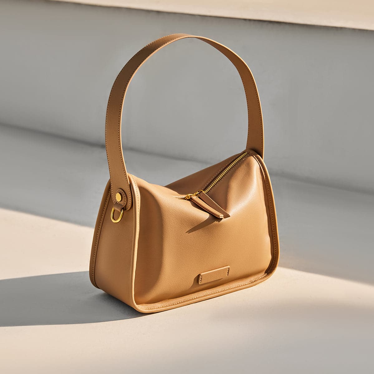 Classic Julie Leather Slouch Shoulder Bag - Image 7
