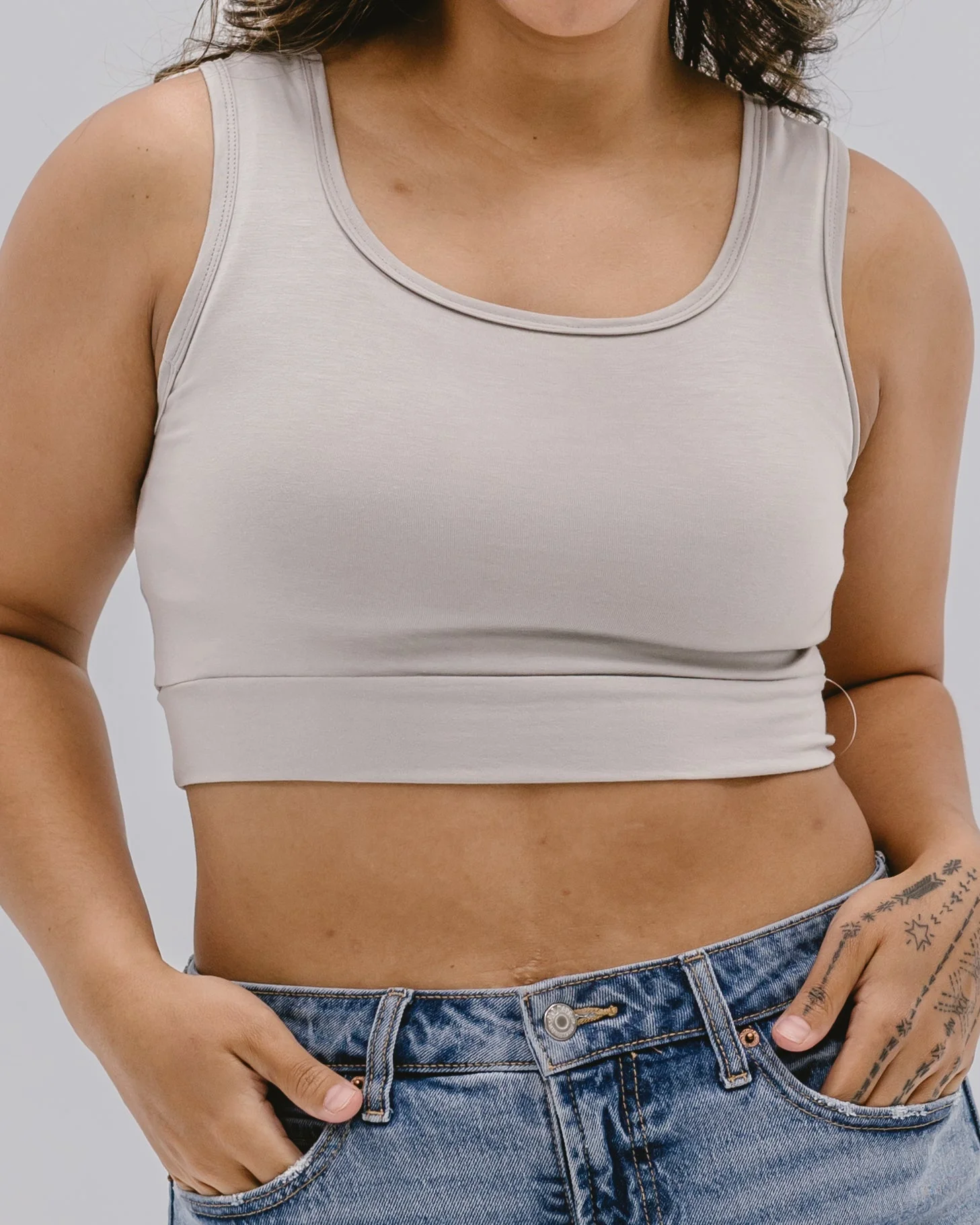 Classic Wide Strap Tank Halftee - Image 8