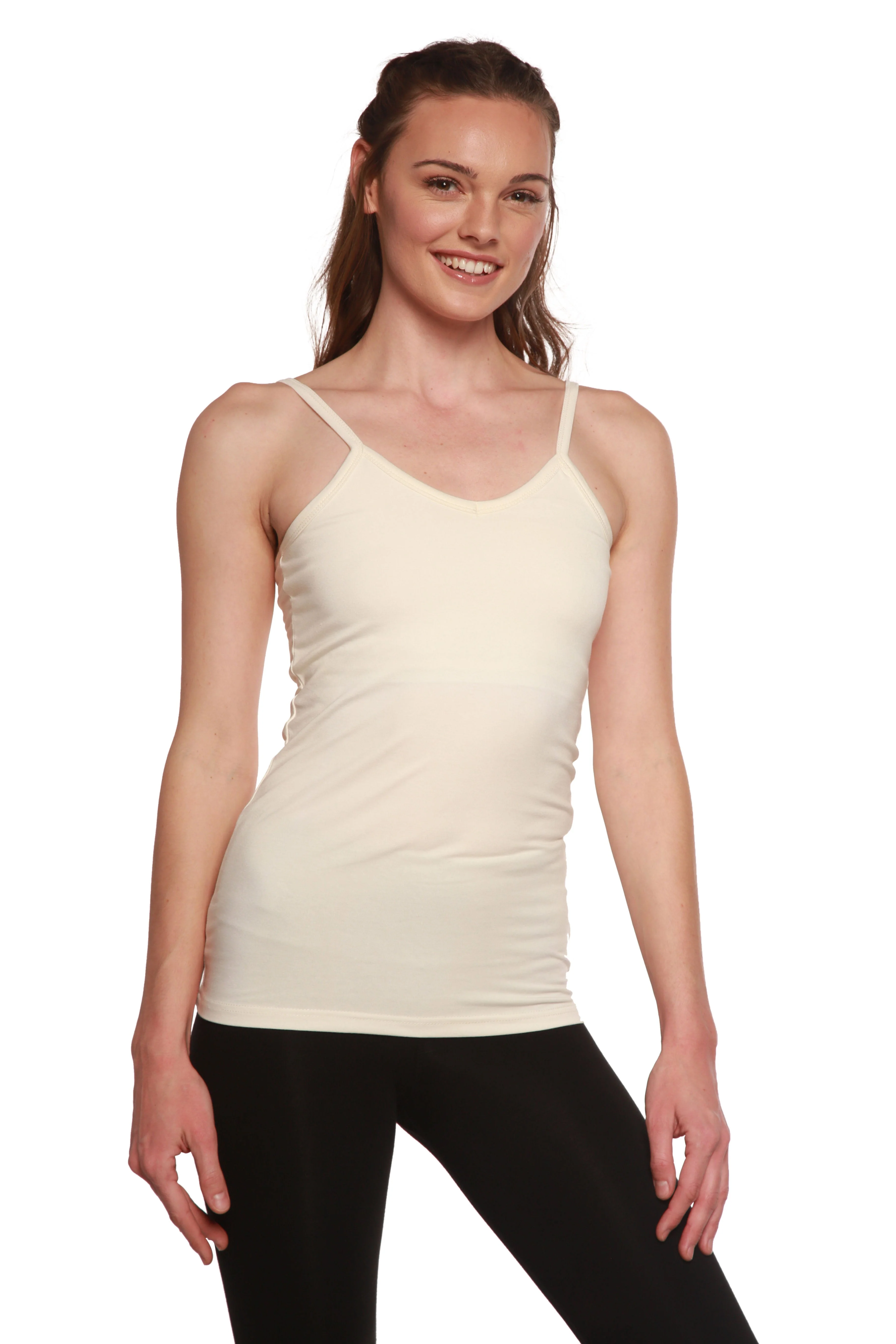 Clearance Women's Bamboo/Cotton Camisole with Shelf Bra - Image 2