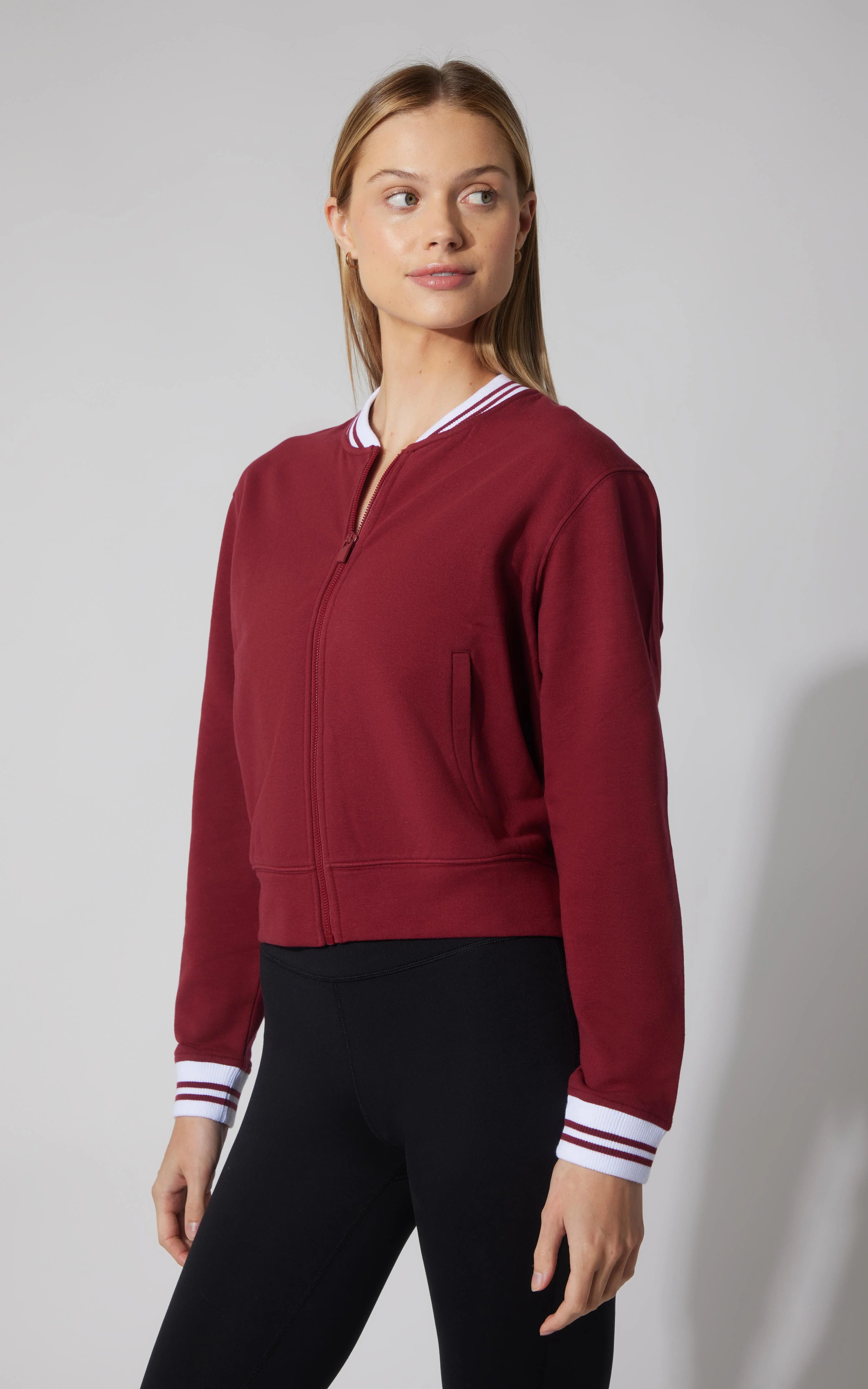 Cloud Plush Bomber Jacket - Image 2