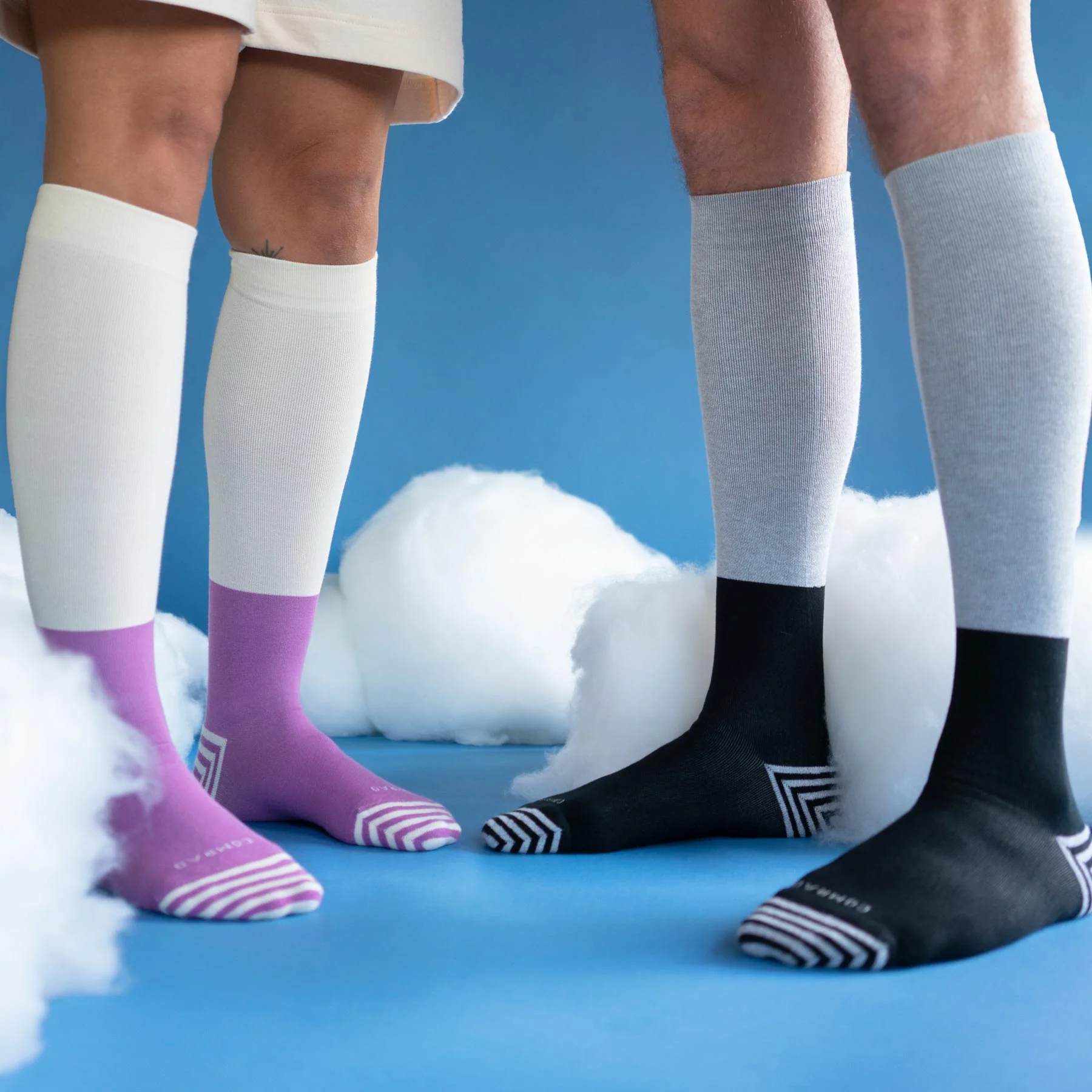 CloudCotton Compression Socks - Colorblock - Image 3