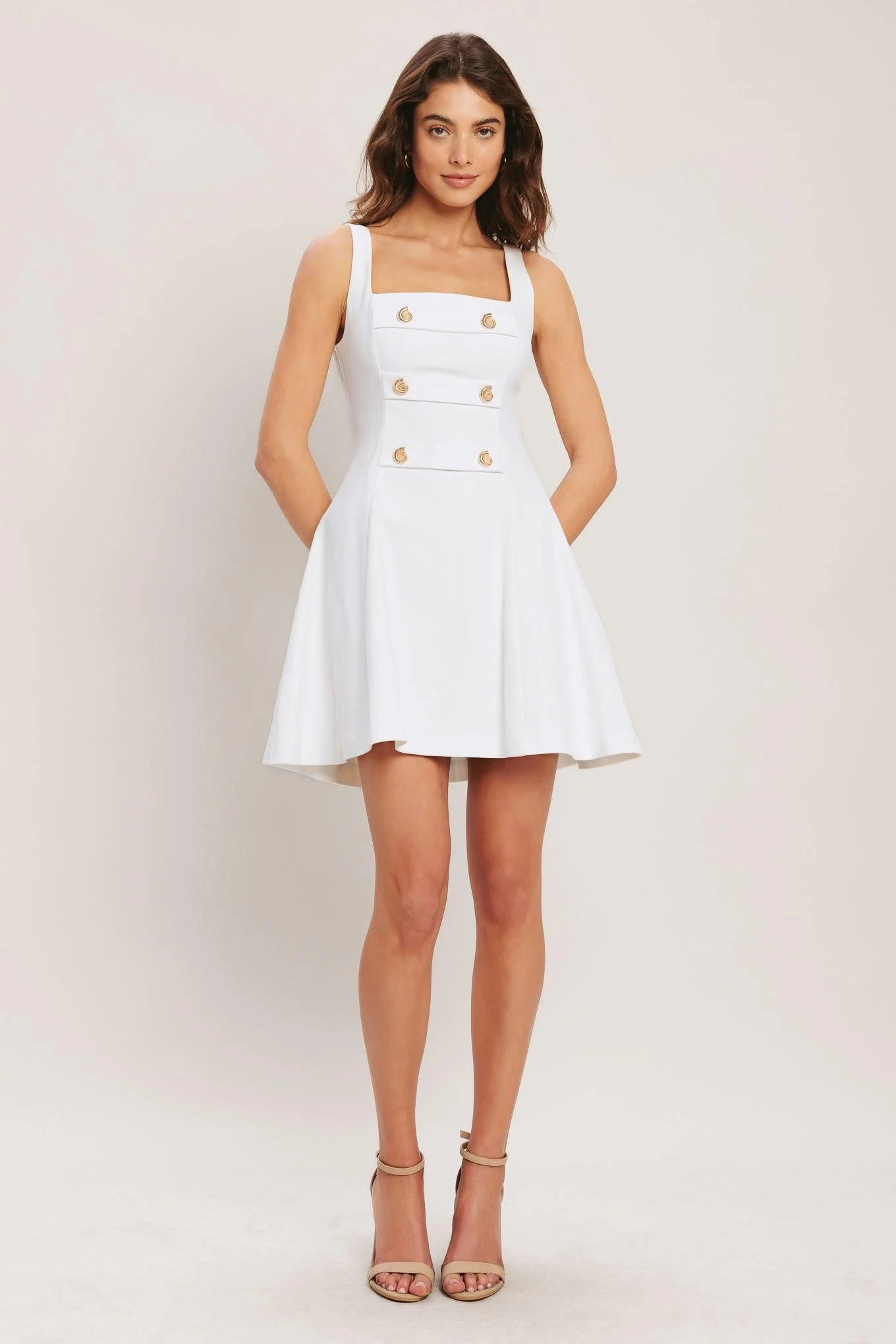 Coastal Chic Woven Mini Dress - Image 2