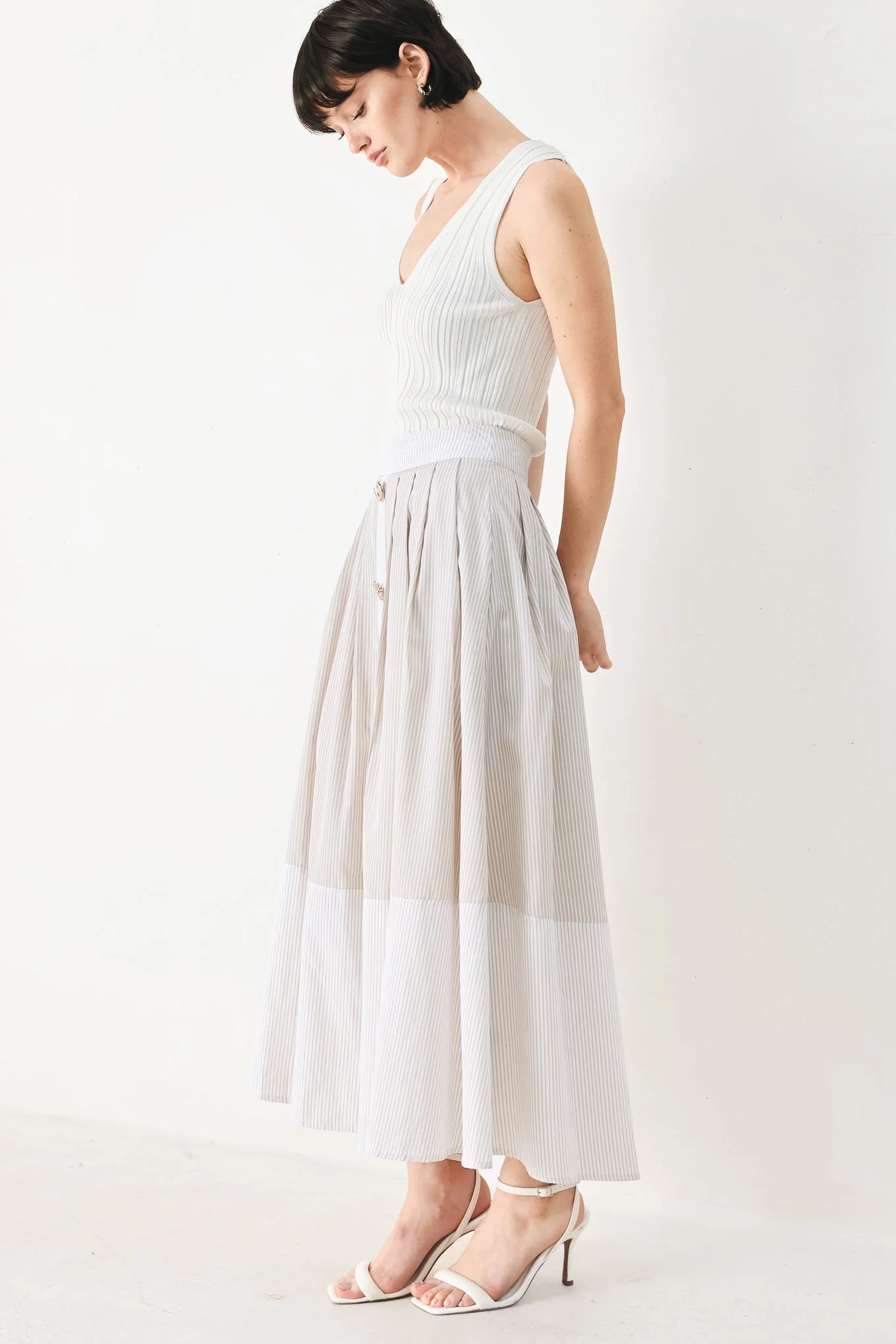 Coastal Light Woven Midi Skirt - Image 4