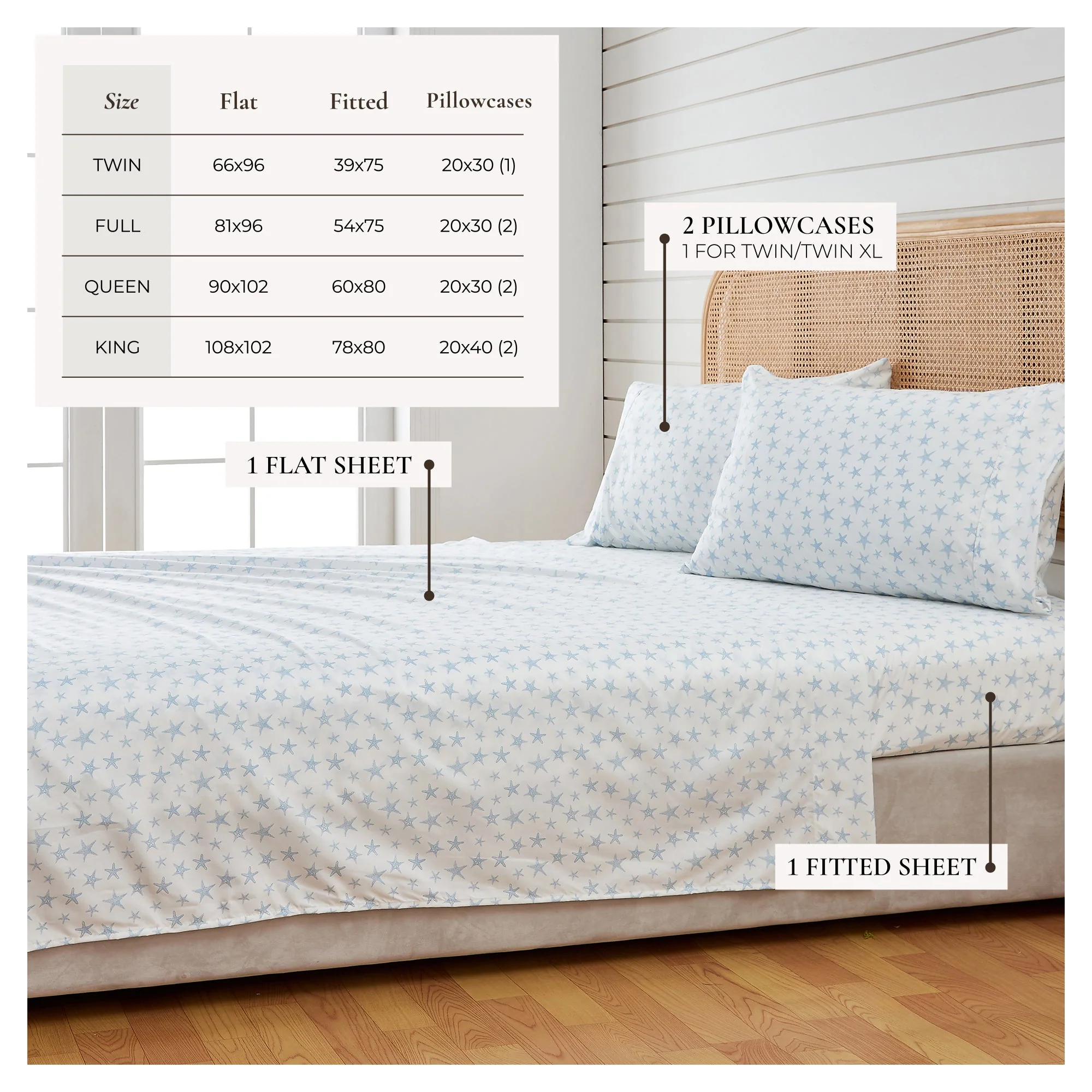 Coastal Printed Sheet Set - Newport Collection - Image 5