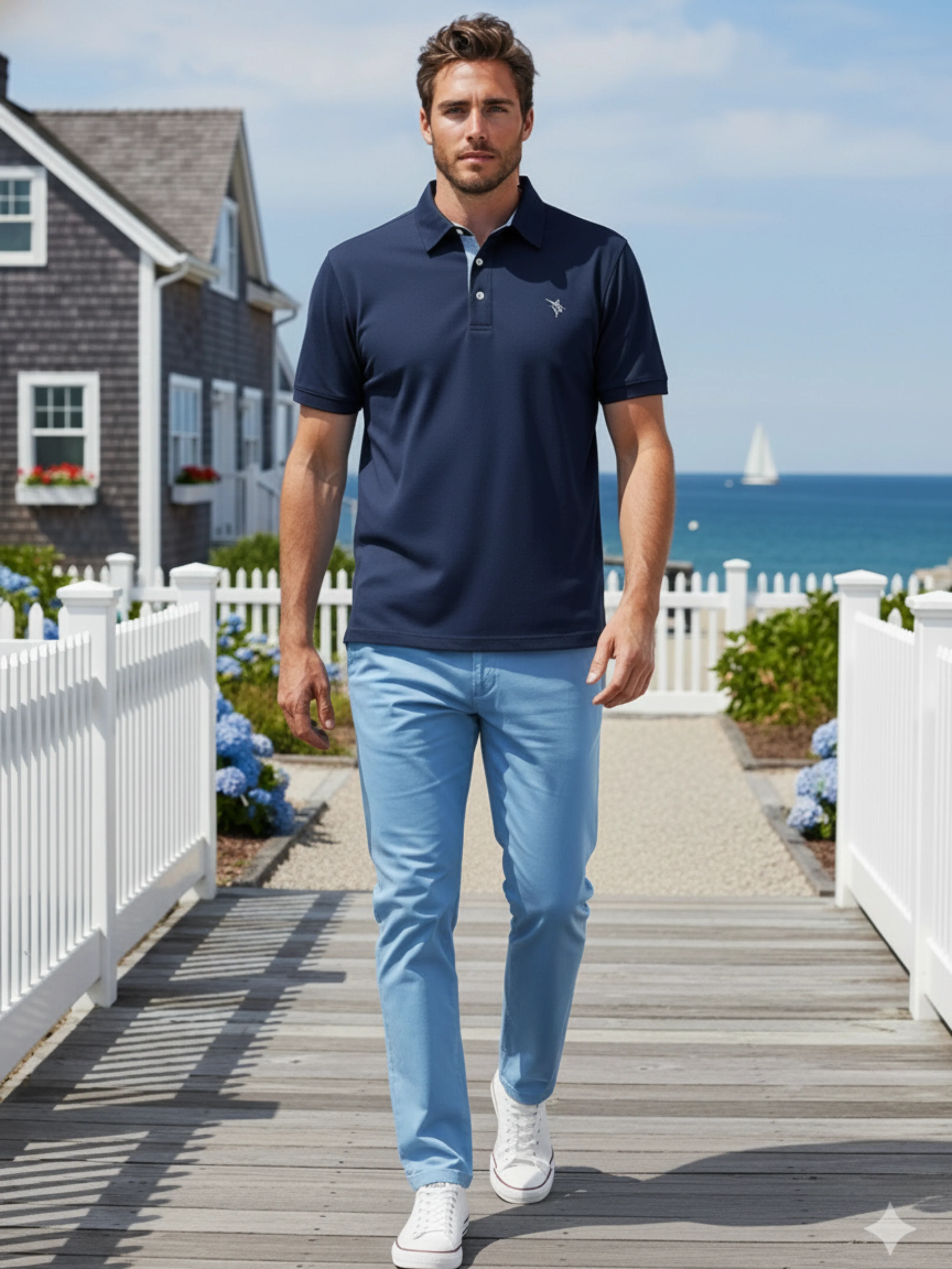 Coastline polo navy - Image 3
