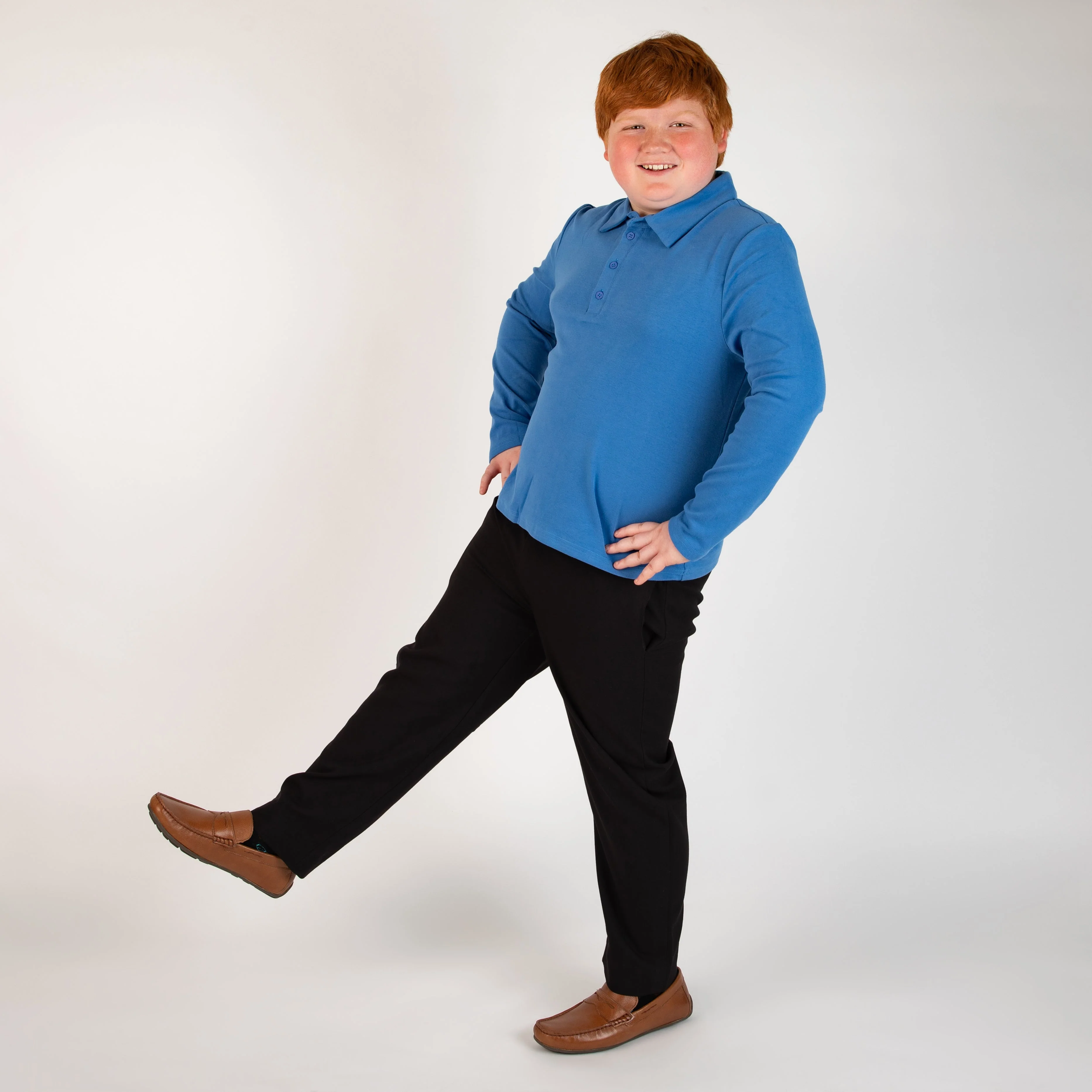 Cobalt Solid Polo (Long Sleeve) - Image 4