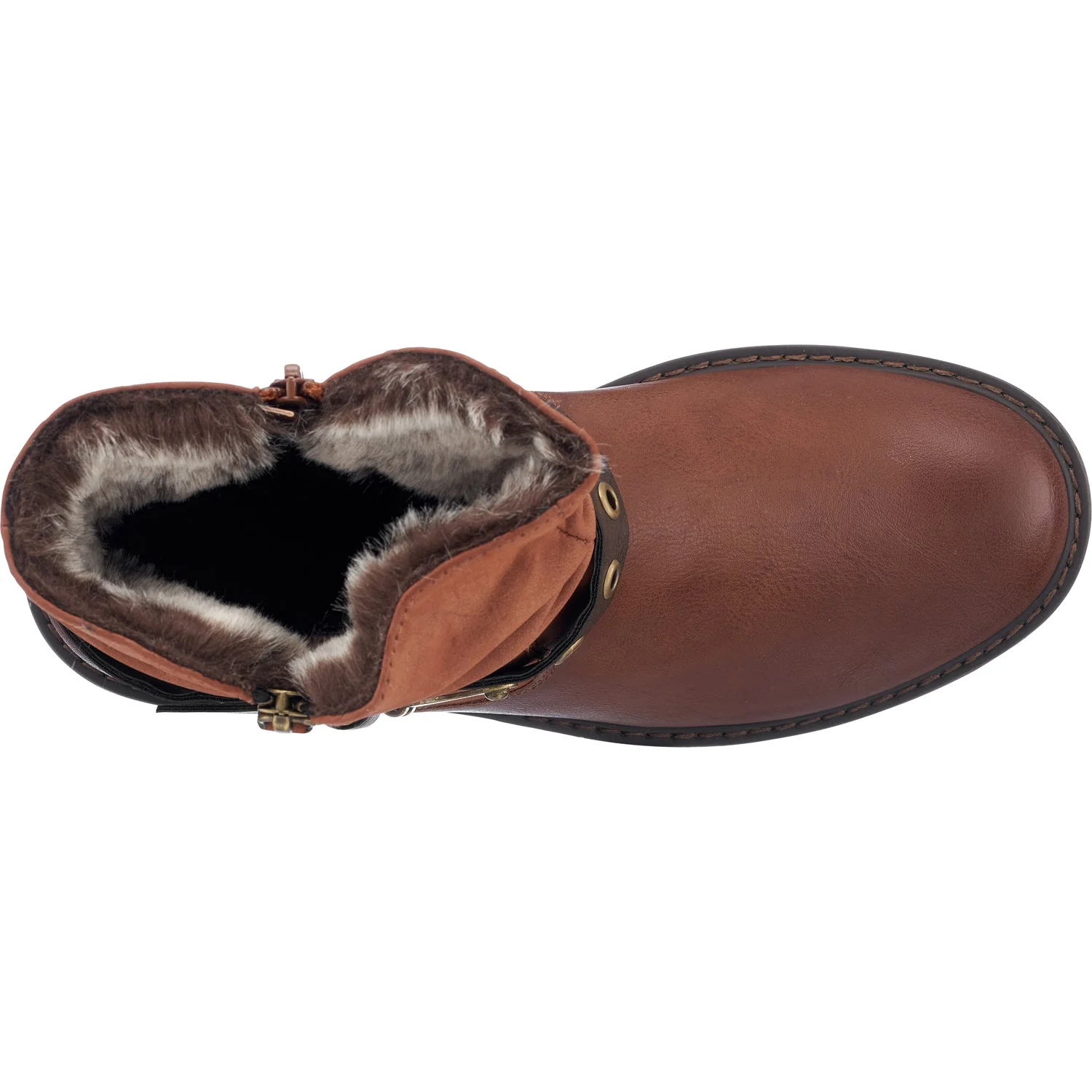 Codie Cognac Ankle Booties - Image 4