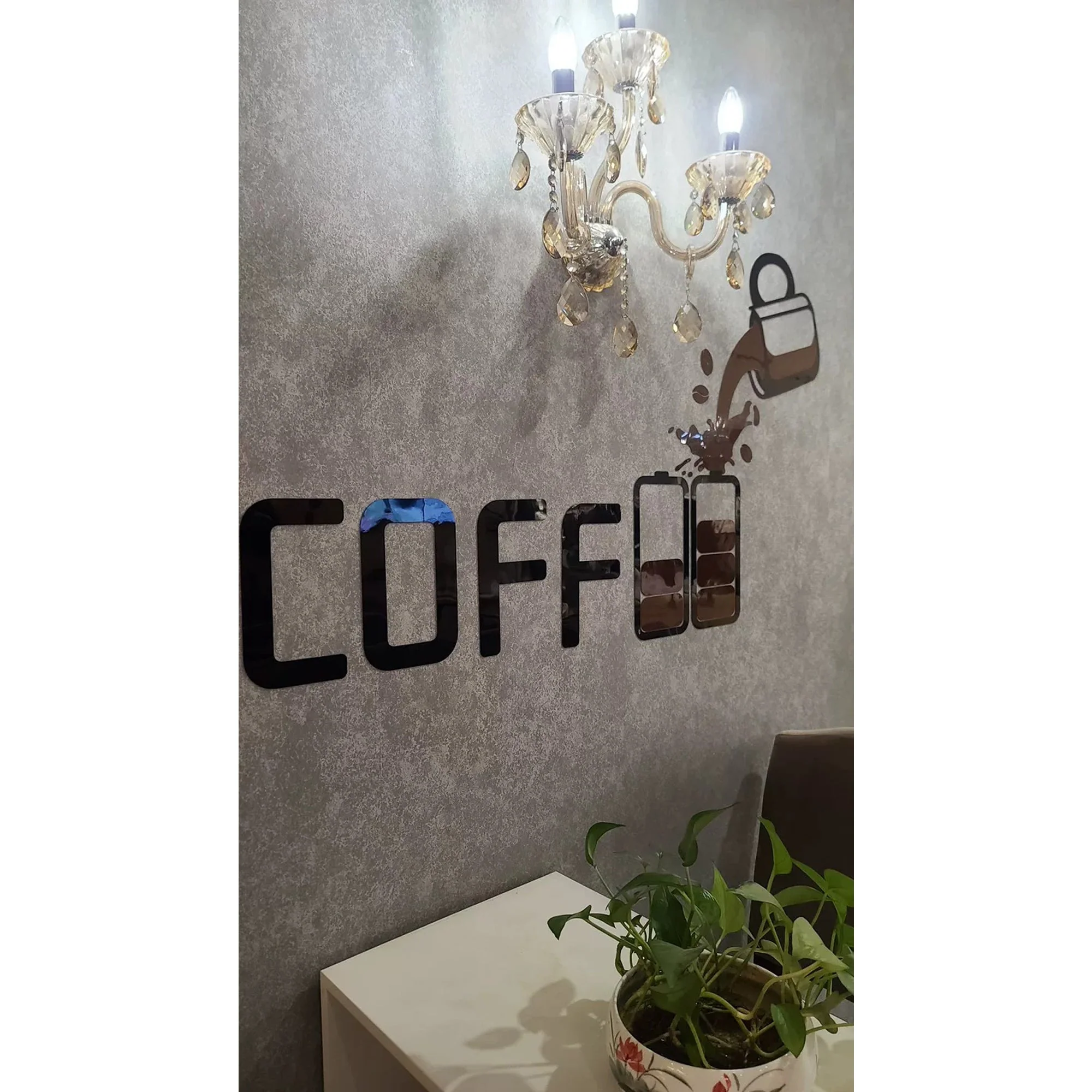 Coffee Shop Wall Decor – Self-Adhesive Acrylic Art for Business - Image 4