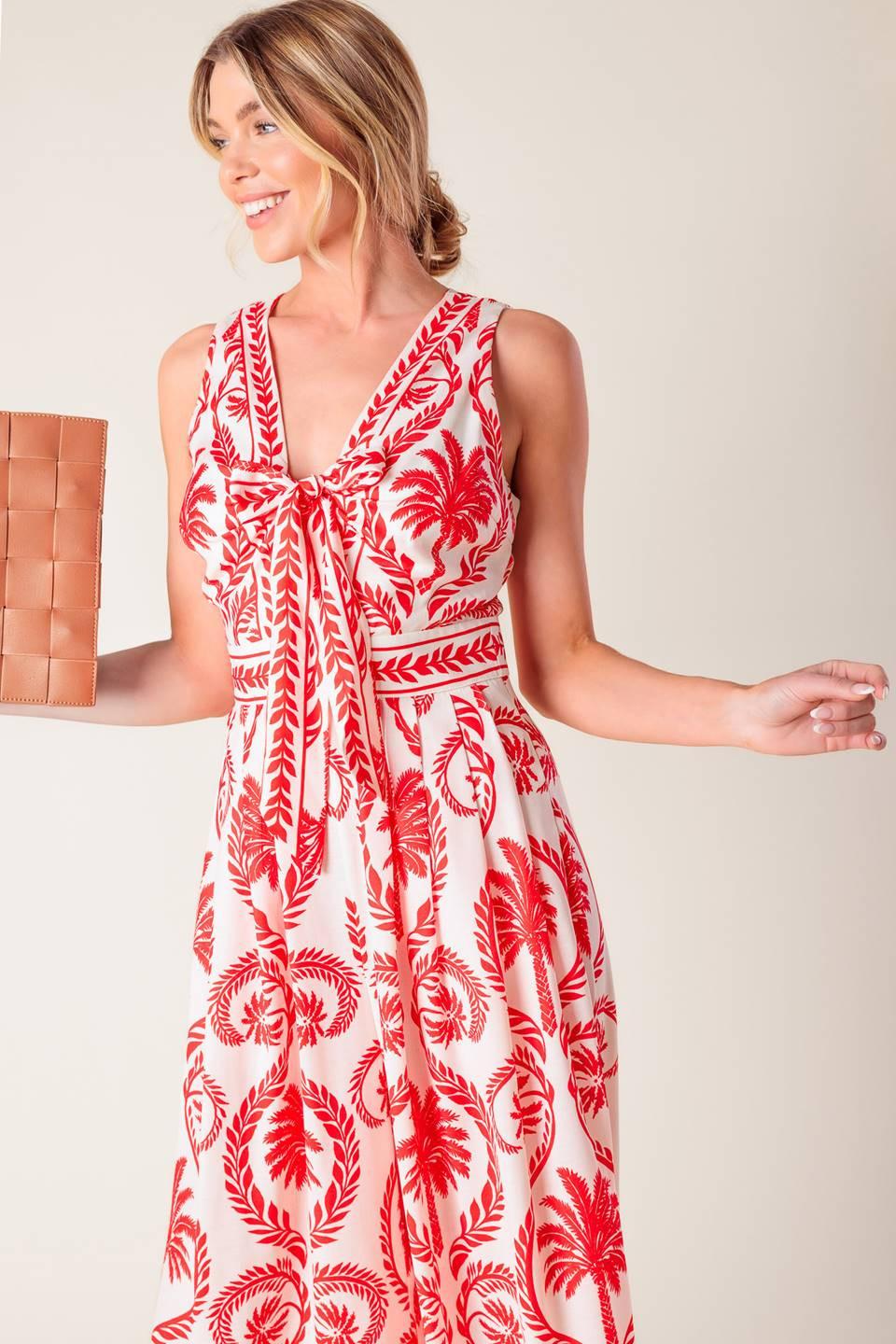 Colette Dream Red Woven Jumpsuit - Image 8