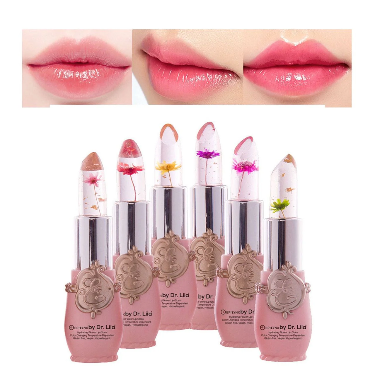 Color-Changing Flower Lip Gloss – Vegan, Gluten-Free, Hydrating Lip Balm - Image 16