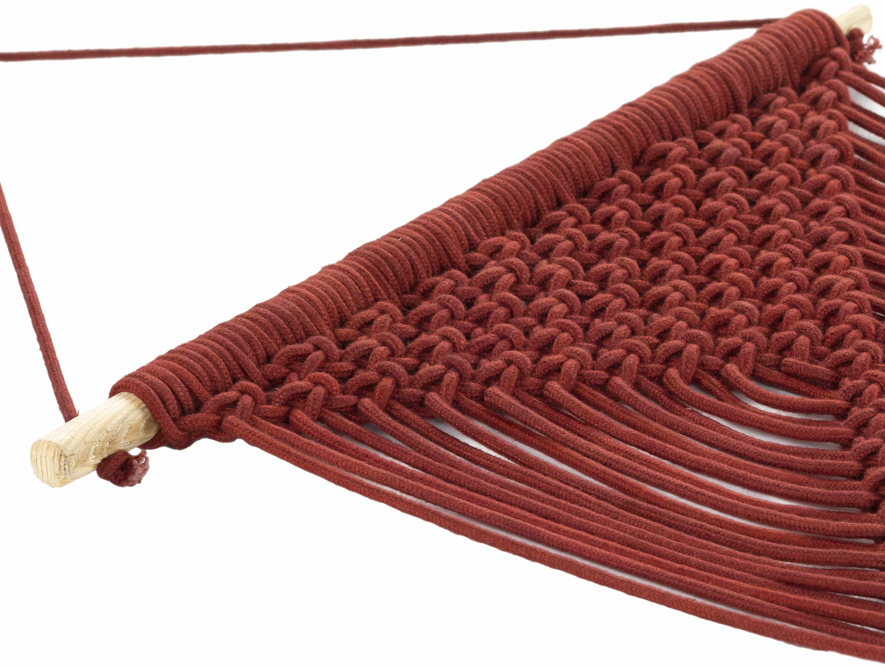 Columbio Rust Macramé Wall Hanging Decor - Clearance - Image 6
