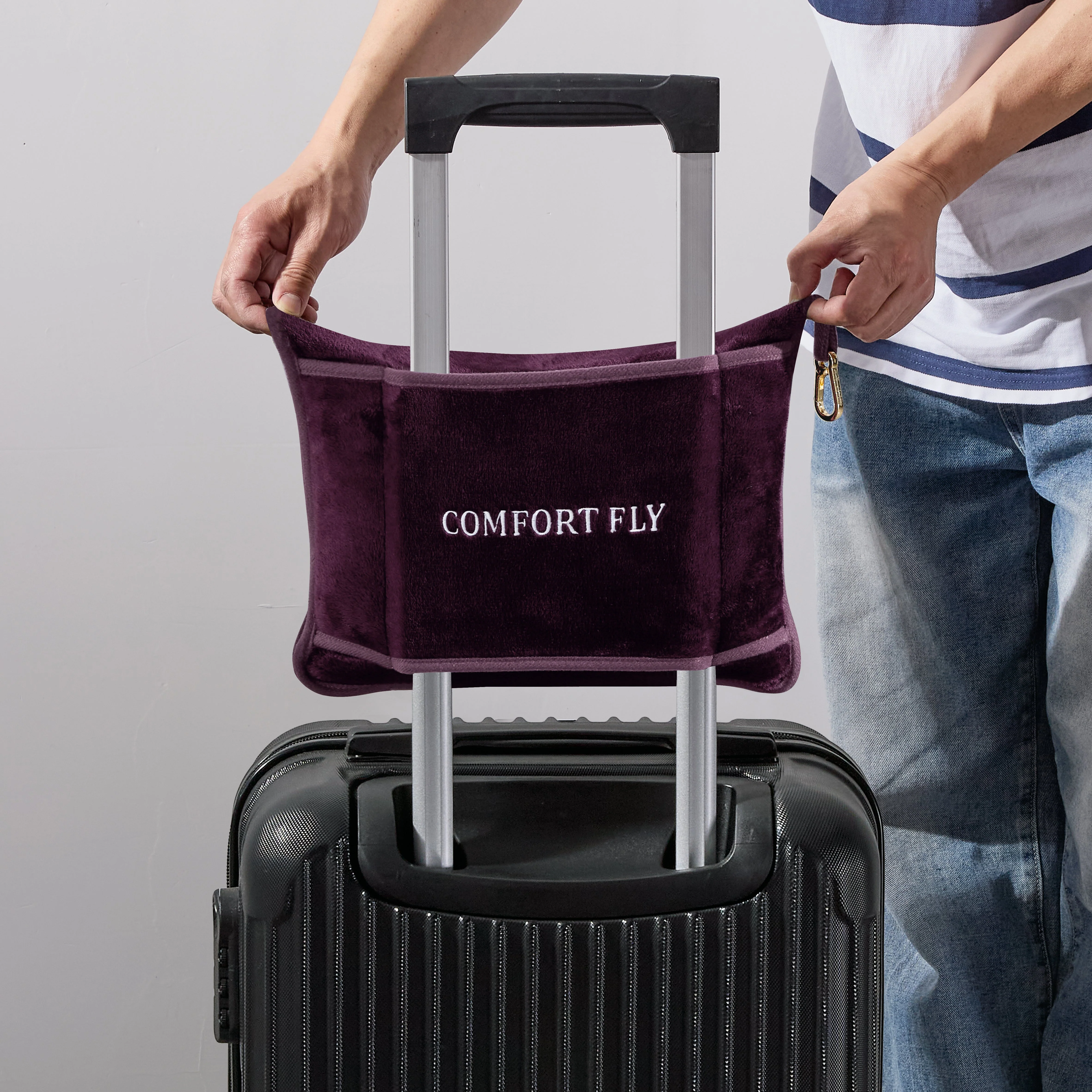 Comfort Fly Travel Blanket & Pillow – 2-in-1 Micro Plush Airplane Blanket with Carry Case (40" x 70") - Image 9