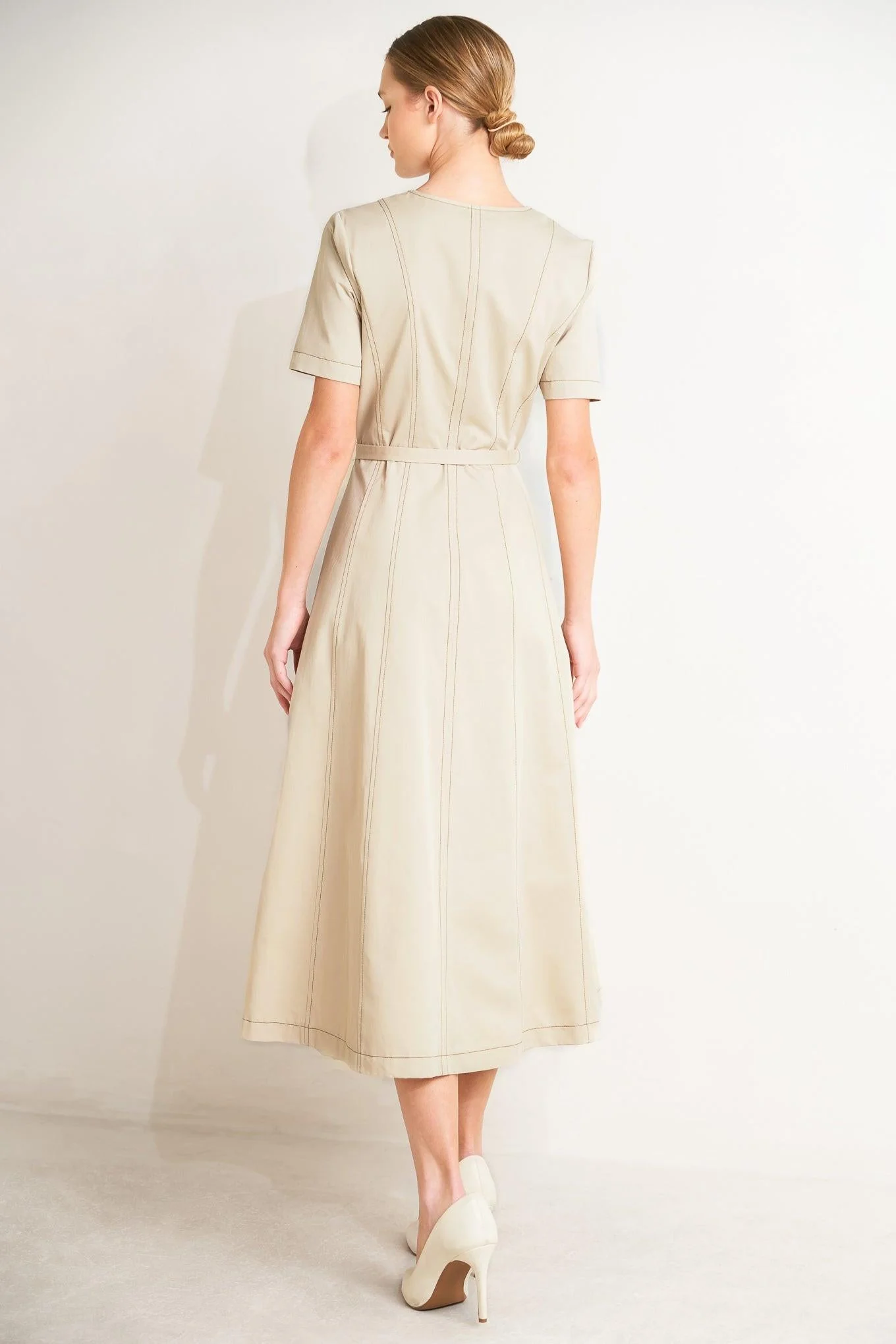 Command the Room Woven Midi Dress - Image 6