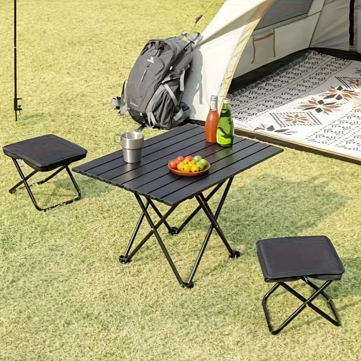 Compact Folding Stool with Zipper Carry Pouch - Image 11