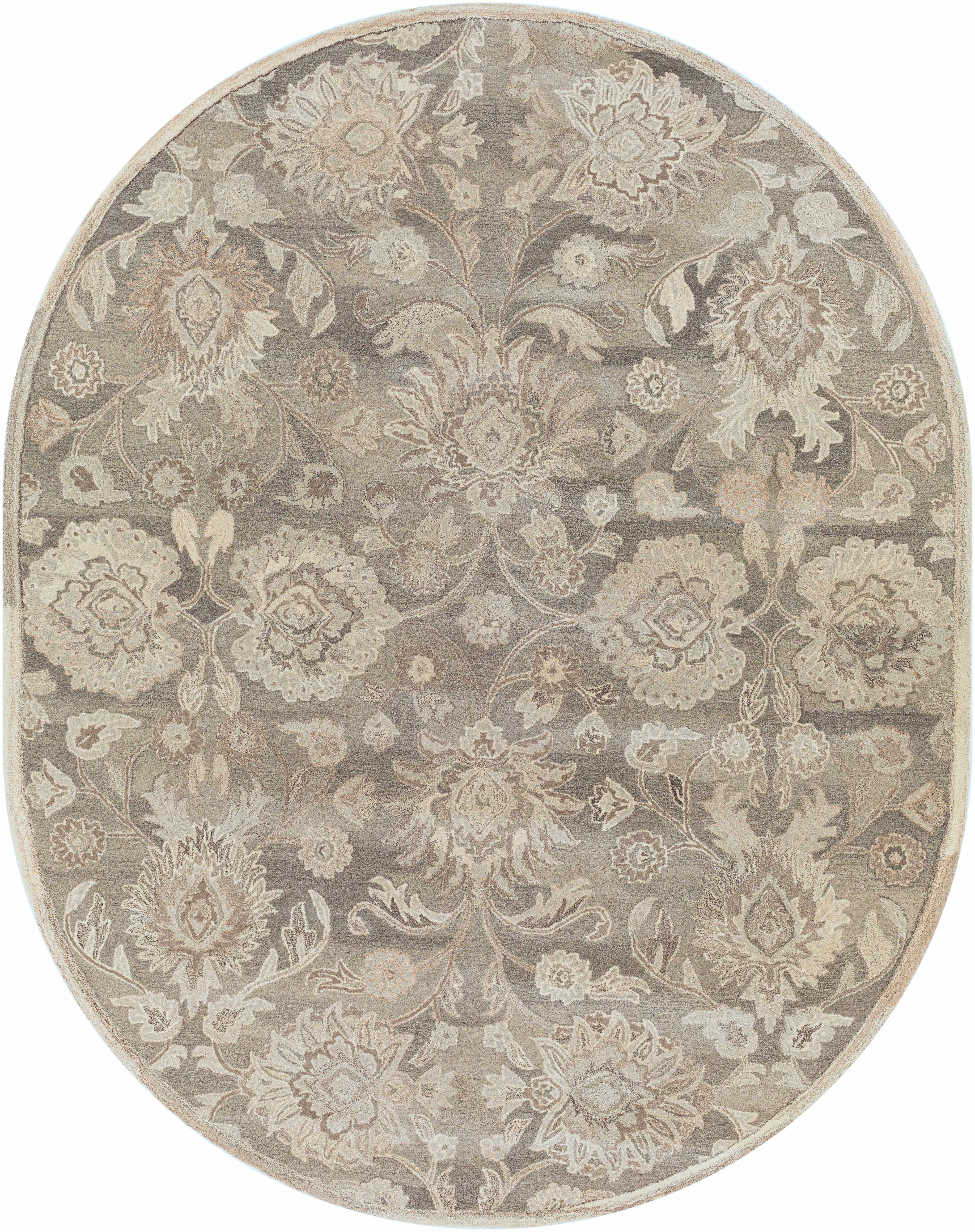 Conesus 1195 Hand Tufted Ivory & Taupe Wool Rug - Image 19