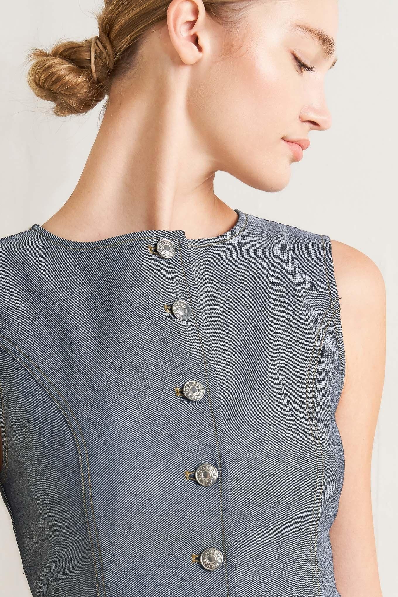 Confidently Cool Tailored Woven Vest - Image 4