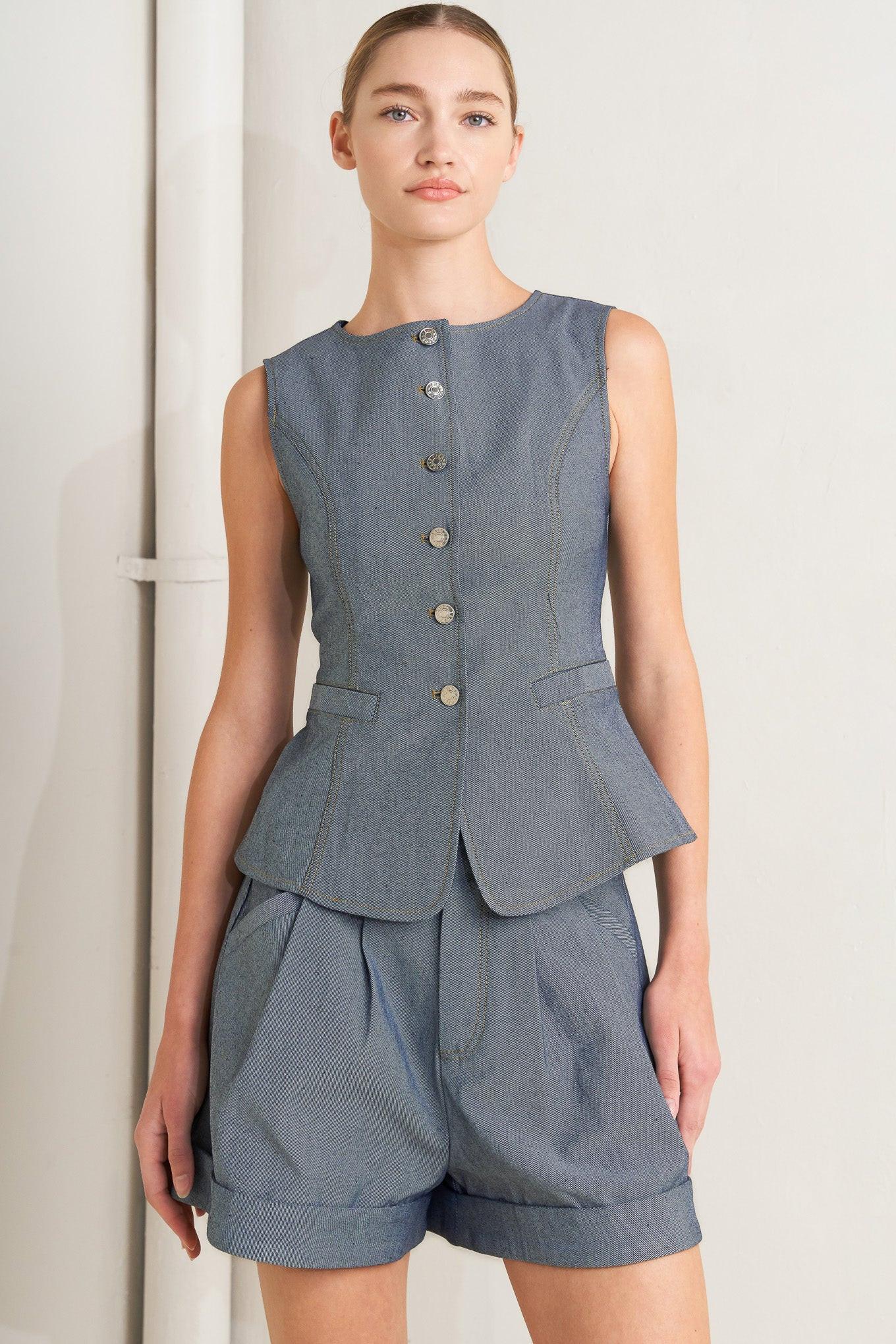 Confidently Cool Tailored Woven Vest - Image 5