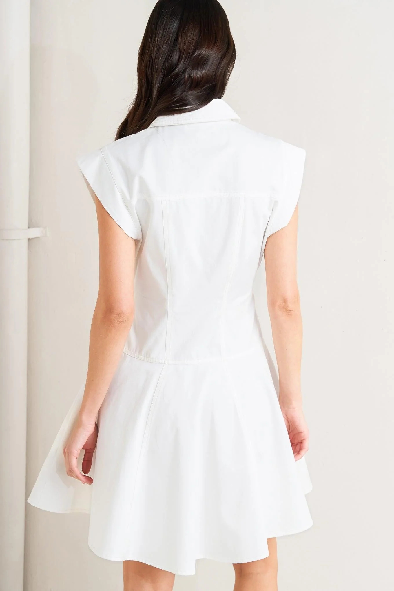 Confidently Yours White Woven Mini Dress - Image 2