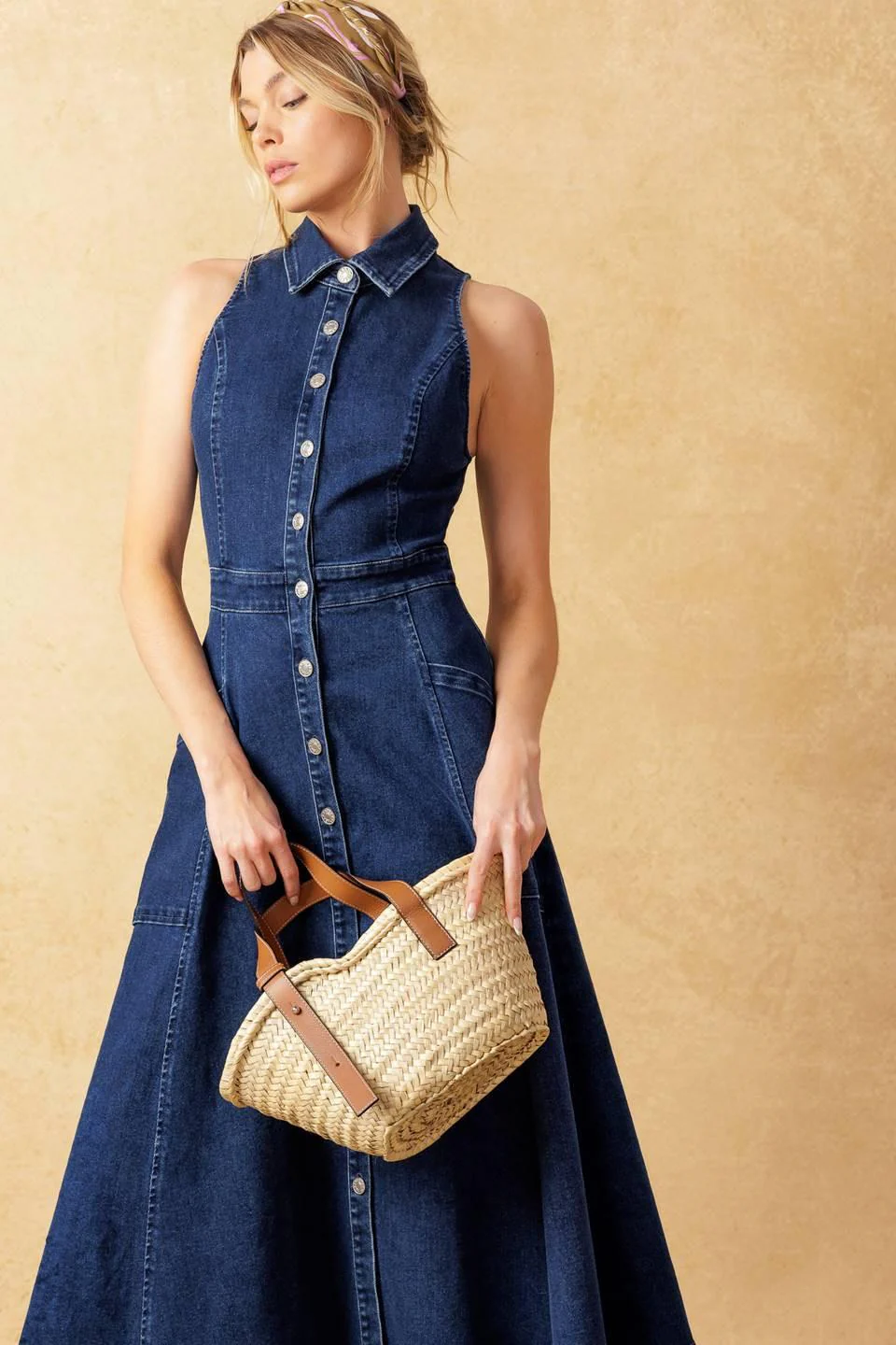 Cool Girl Denim Midi Dress - Image 6