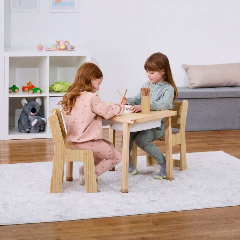 Cordia Wooden Kids Activity Table & Chair Set – Montessori-Inspired Desk for Play & Learning - Image 12