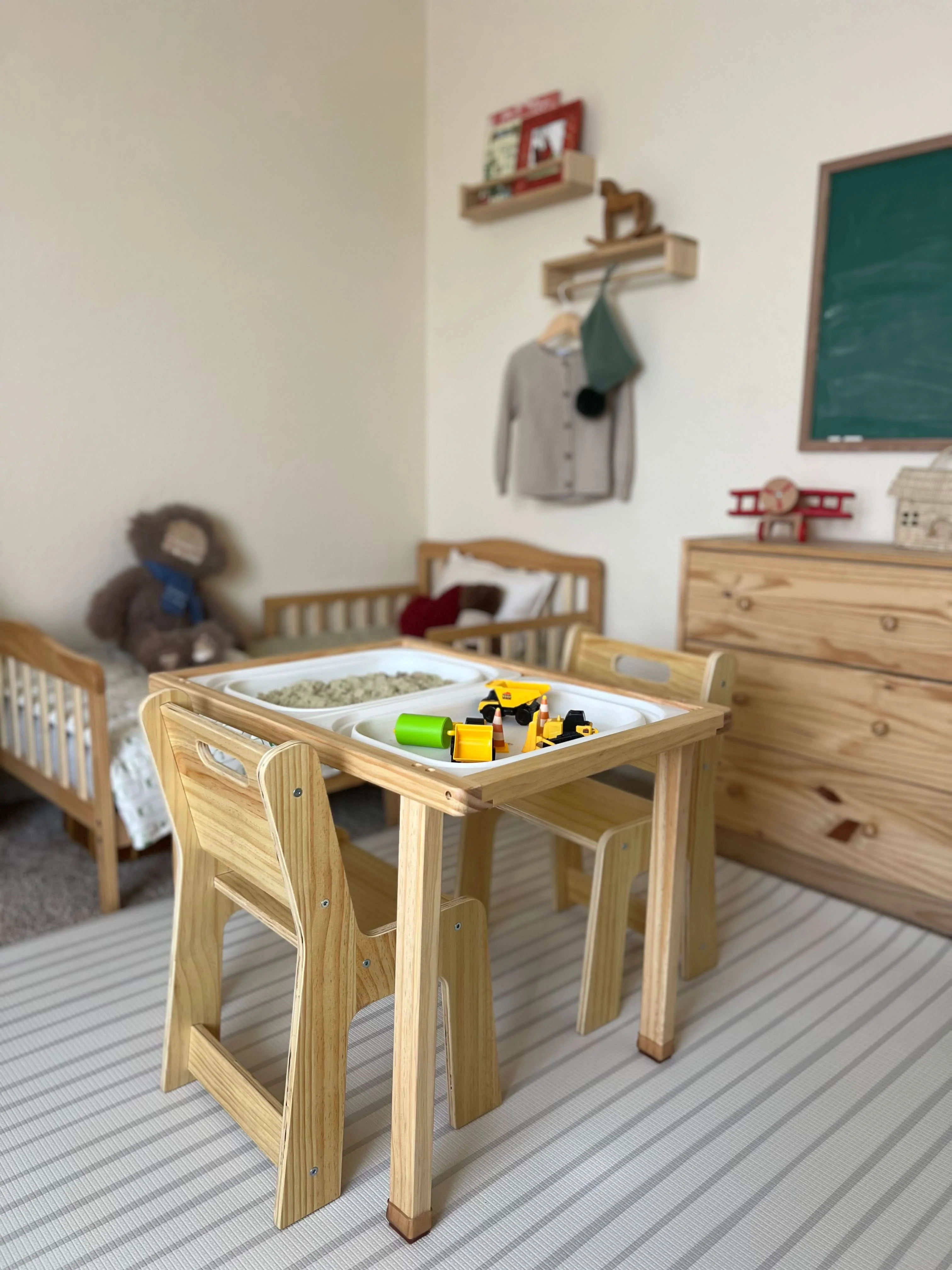 Cordia Wooden Kids Activity Table & Chair Set – Montessori-Inspired Desk for Play & Learning - Image 9