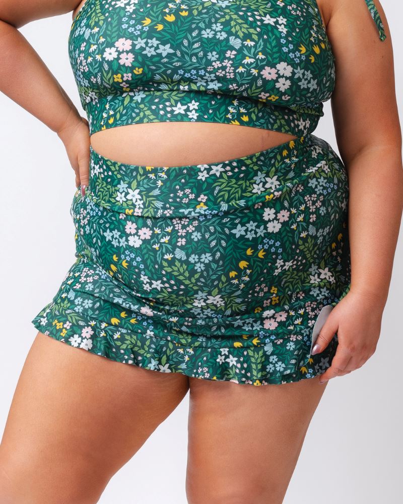 Cottage Floral Ultra High-Waist Skirt w/ Bottoms - Image 7