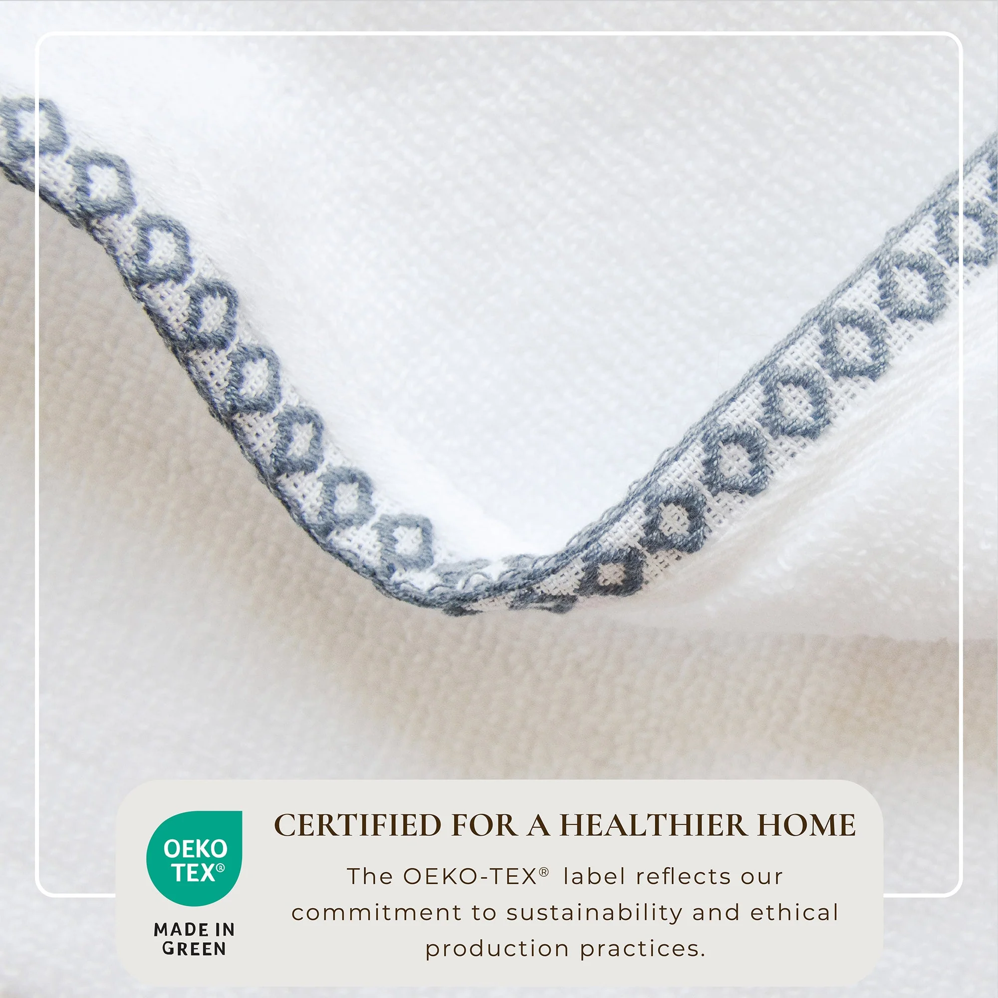 Cotton Border-Stitched 6-Piece Towel Set - Valery Collection - Image 76