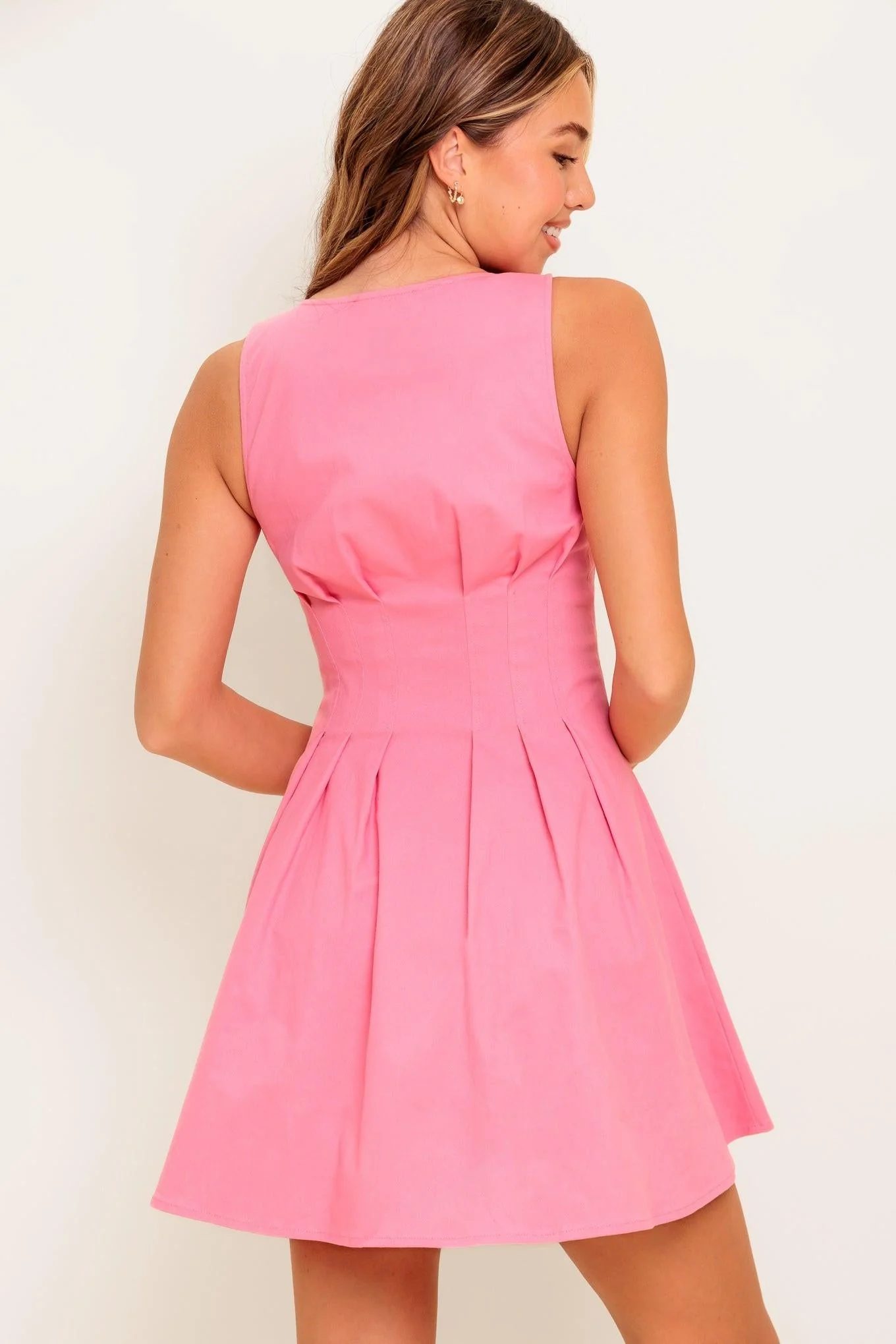 Cotton Candy Days Woven Mini Dress - Image 4
