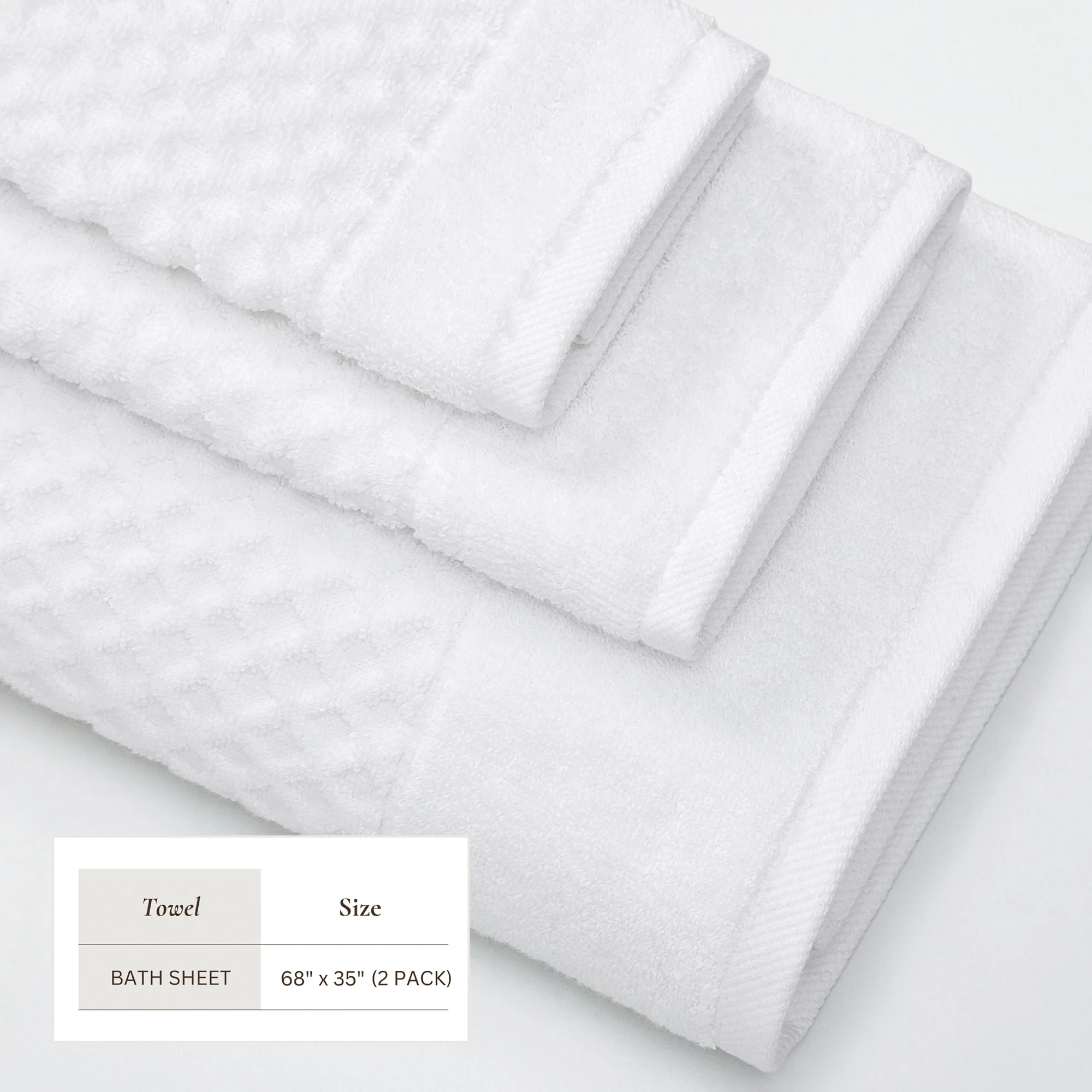 Cotton Diamond Waffle Weave Bath Towel Set - Grayson Collection - Image 10